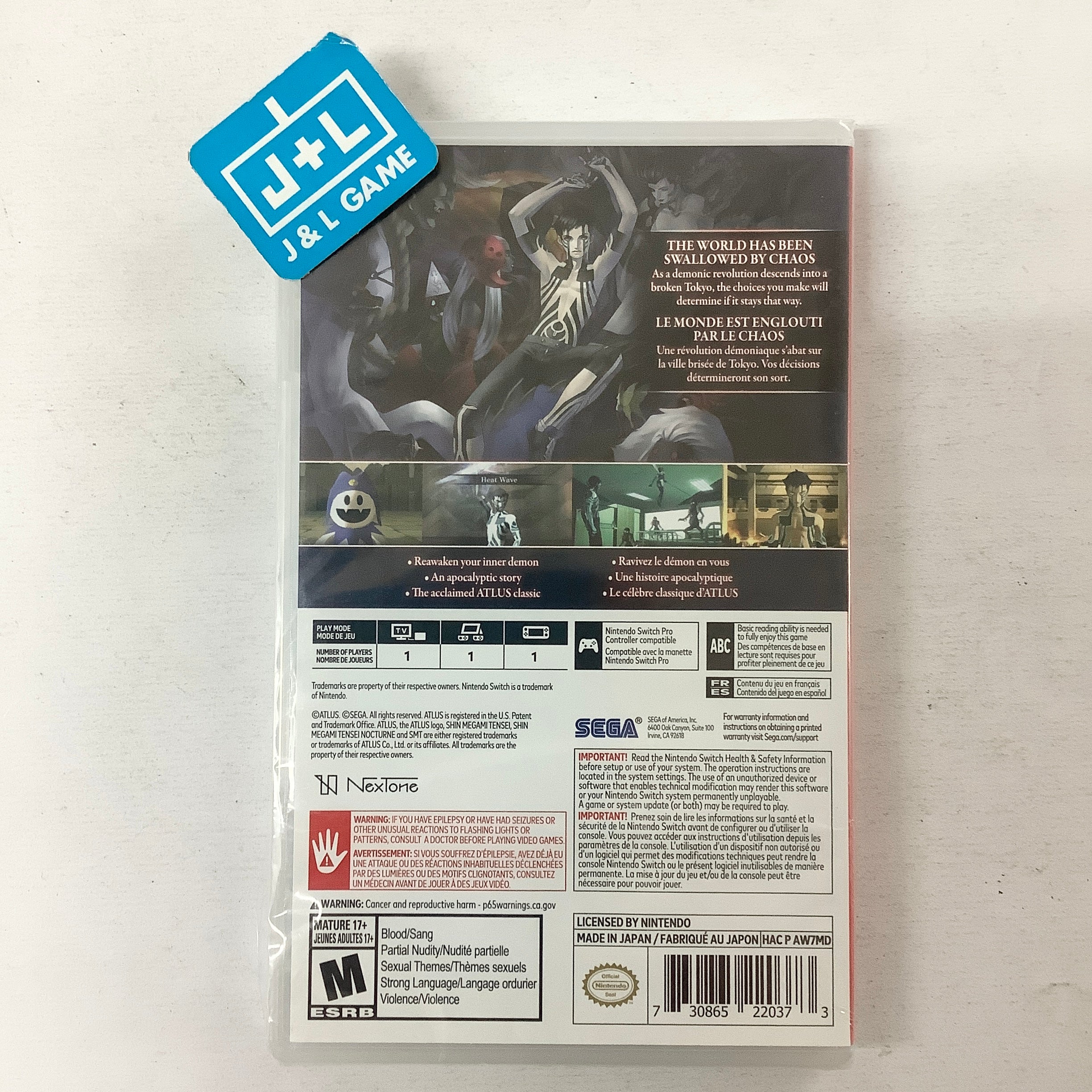 Shin Megami Tensei III Nocturne HD Remaster - (NSW) Nintendo Switch Digital Video Games SEGA   