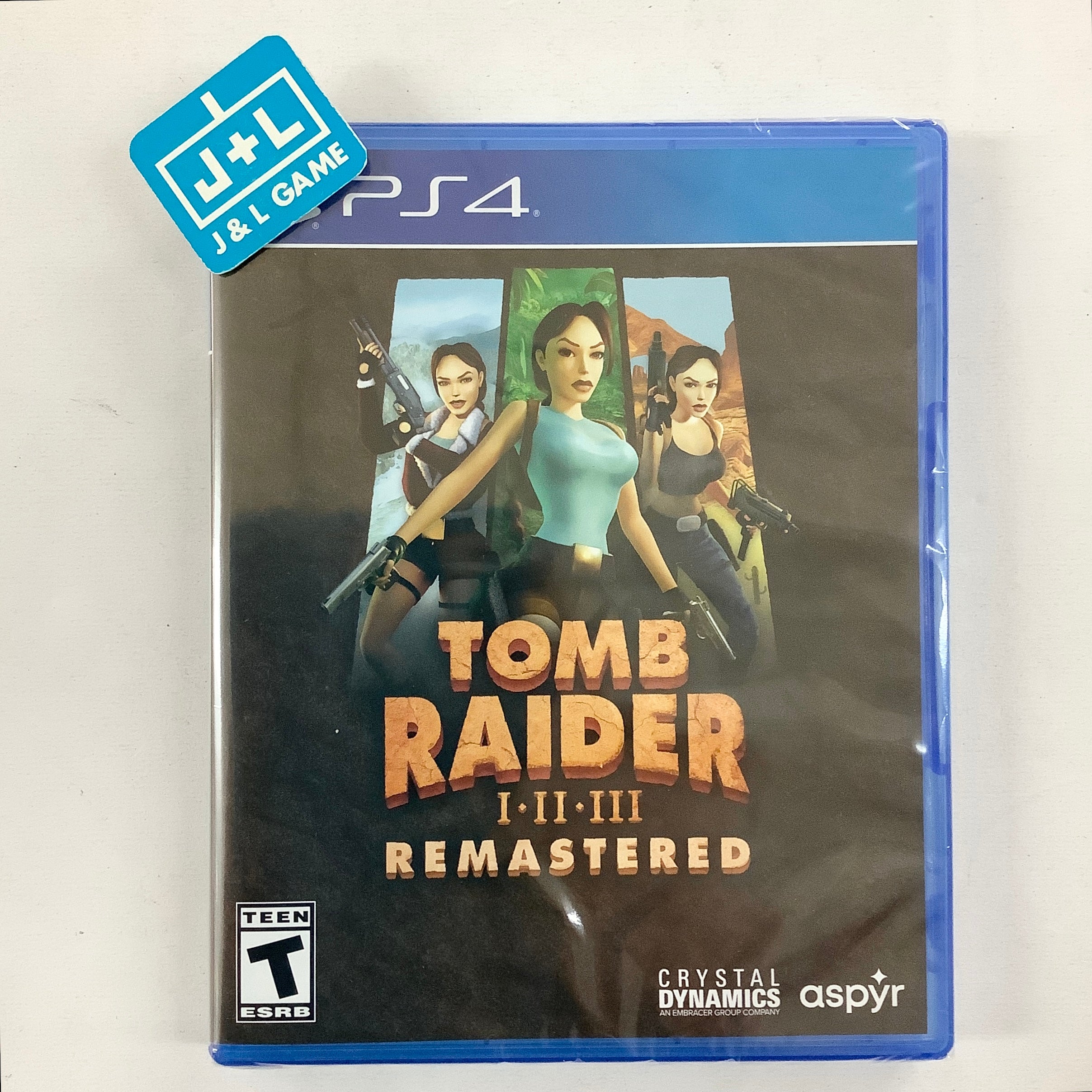 Tomb Raider I-III Remastered Starring Lara Croft - (PS4) PlayStation 4 Video Games Aspyr   