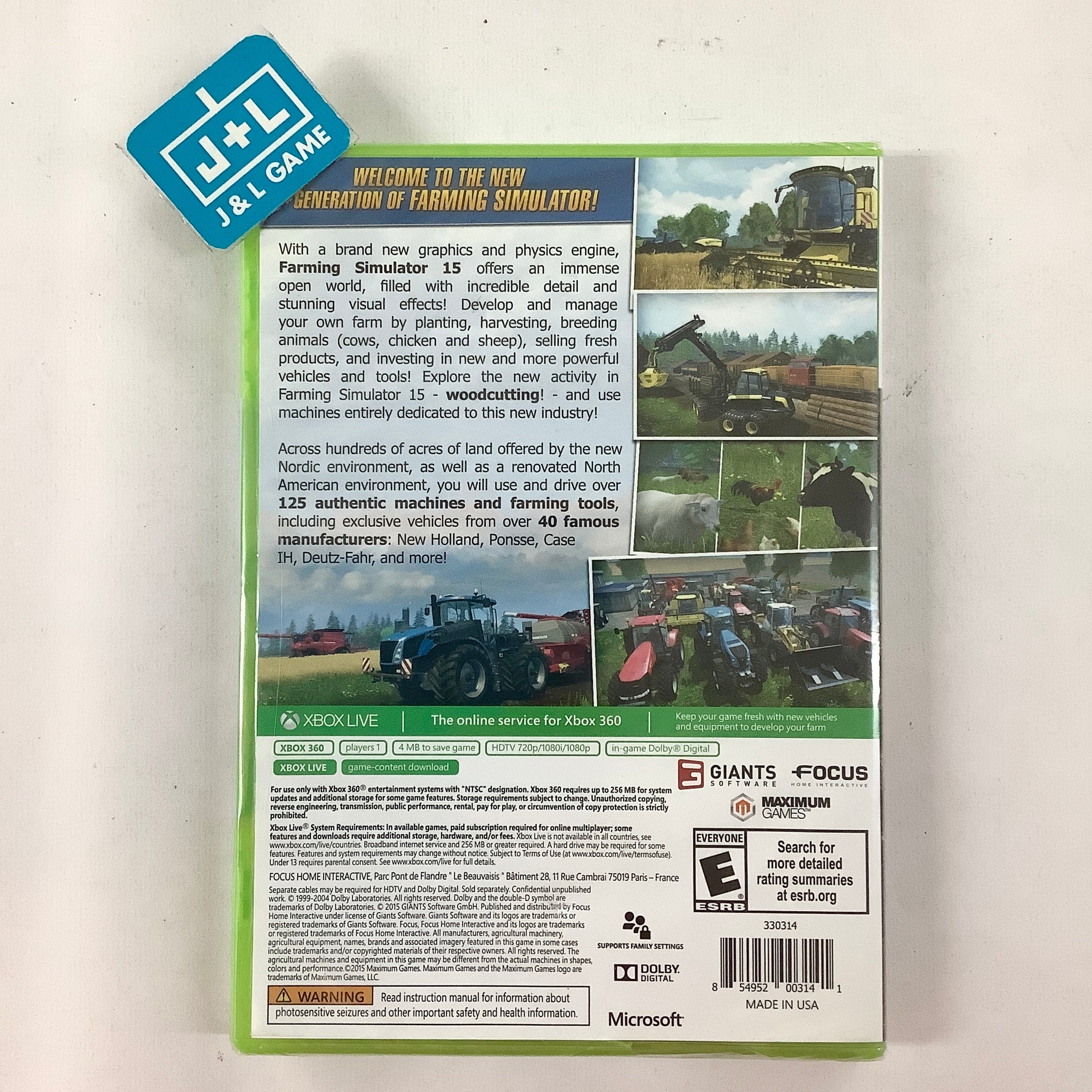 Farming Simulator 15 - Xbox 360 Video Games Maximum Games   