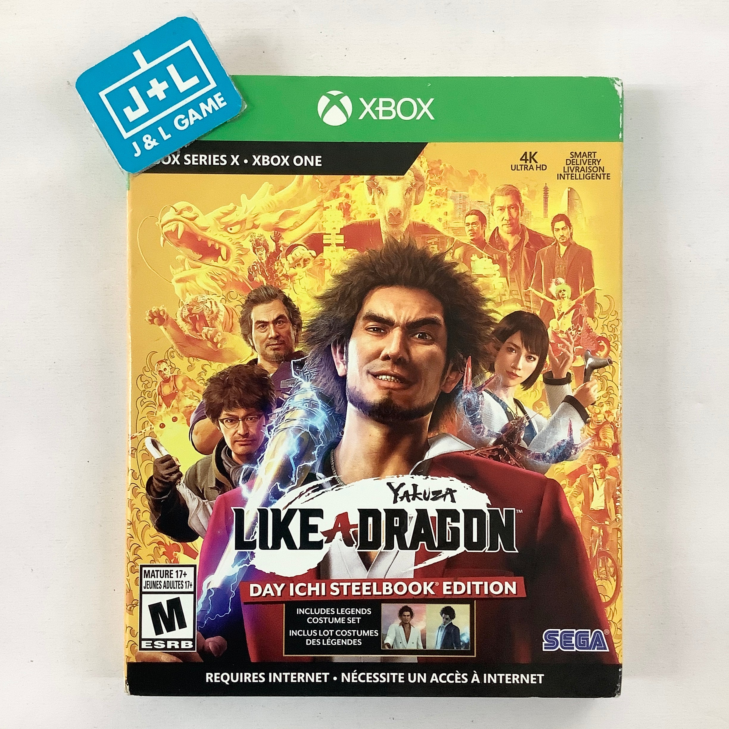 Yakuza: Like a Dragon (Day Ichi SteelBook Edition) - (XSX) Xbox Series X [Pre-Owned] Video Games SEGA   