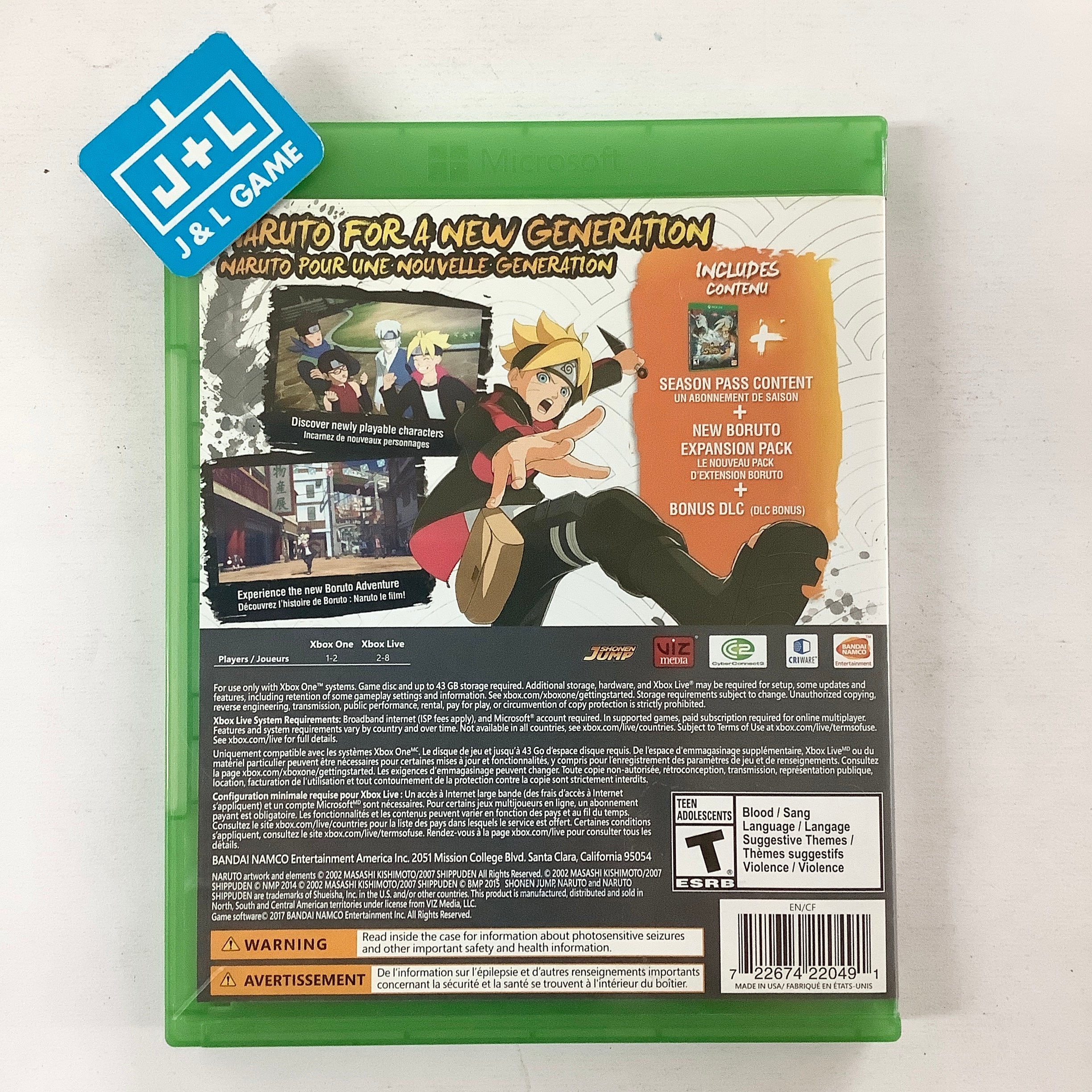 Naruto Shippuden: Ultimate Ninja Storm 4 Road to Boruto - (XB1) Xbox One [Pre-Owned] Video Games Bandai Namco Games   