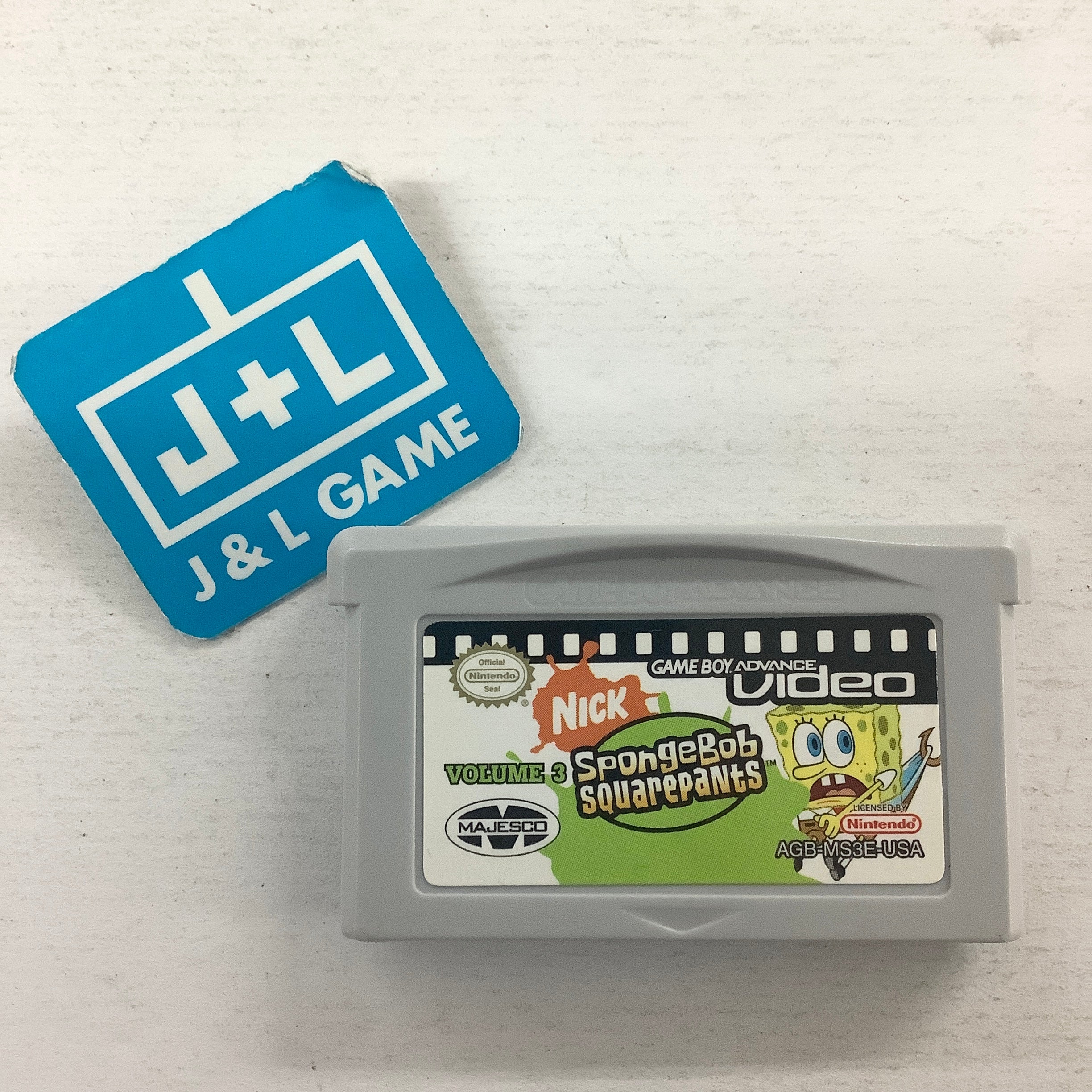 Game Boy Advance Video: SpongeBob SquarePants - Volume 3 - (GBA) Game Boy Advance [Pre-Owned] Video Games Majesco