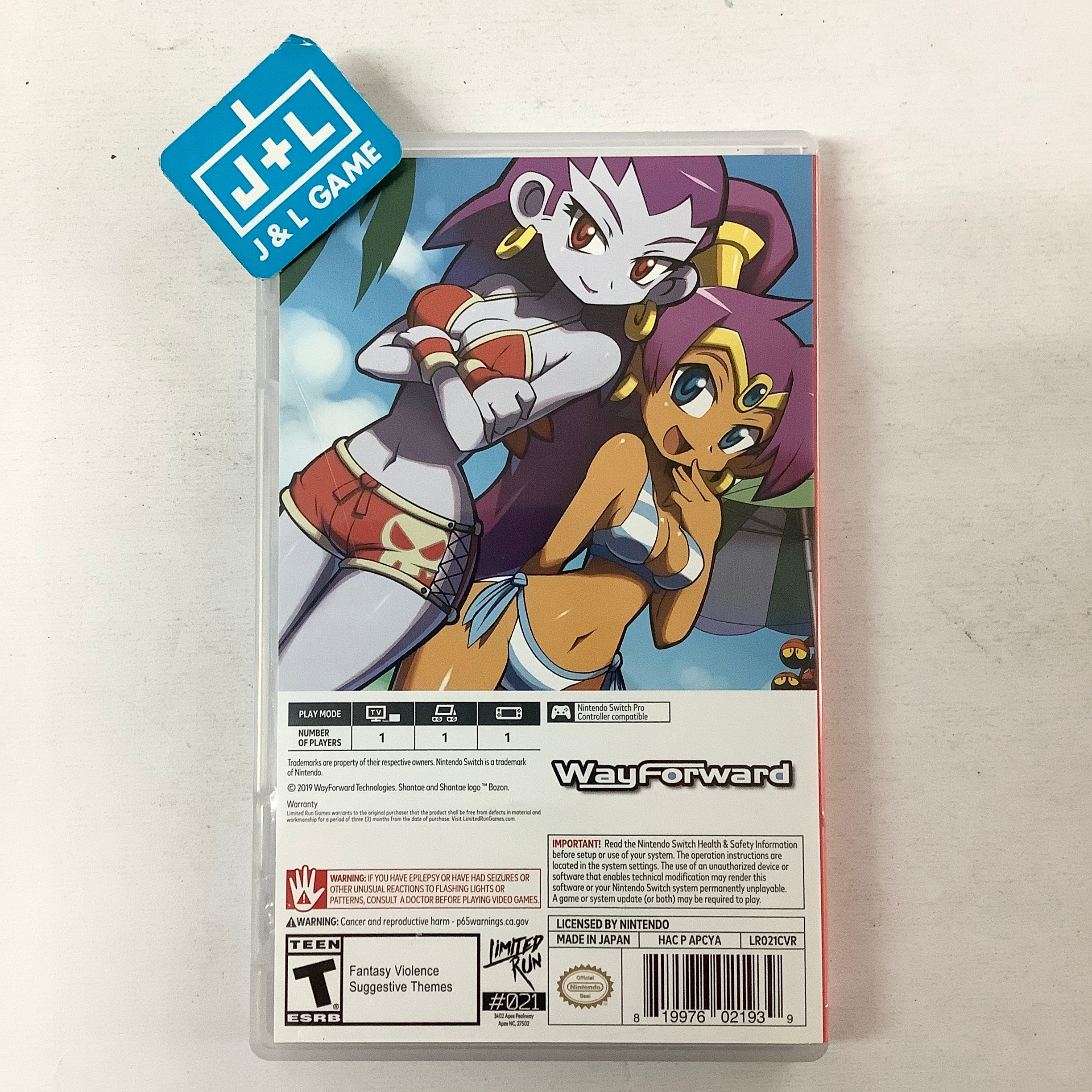 Shantae and the Pirate's Curse (Limited Run #021) - (NSW) Nintendo Switch [Pre-Owned] Video Games Limited Run Games   