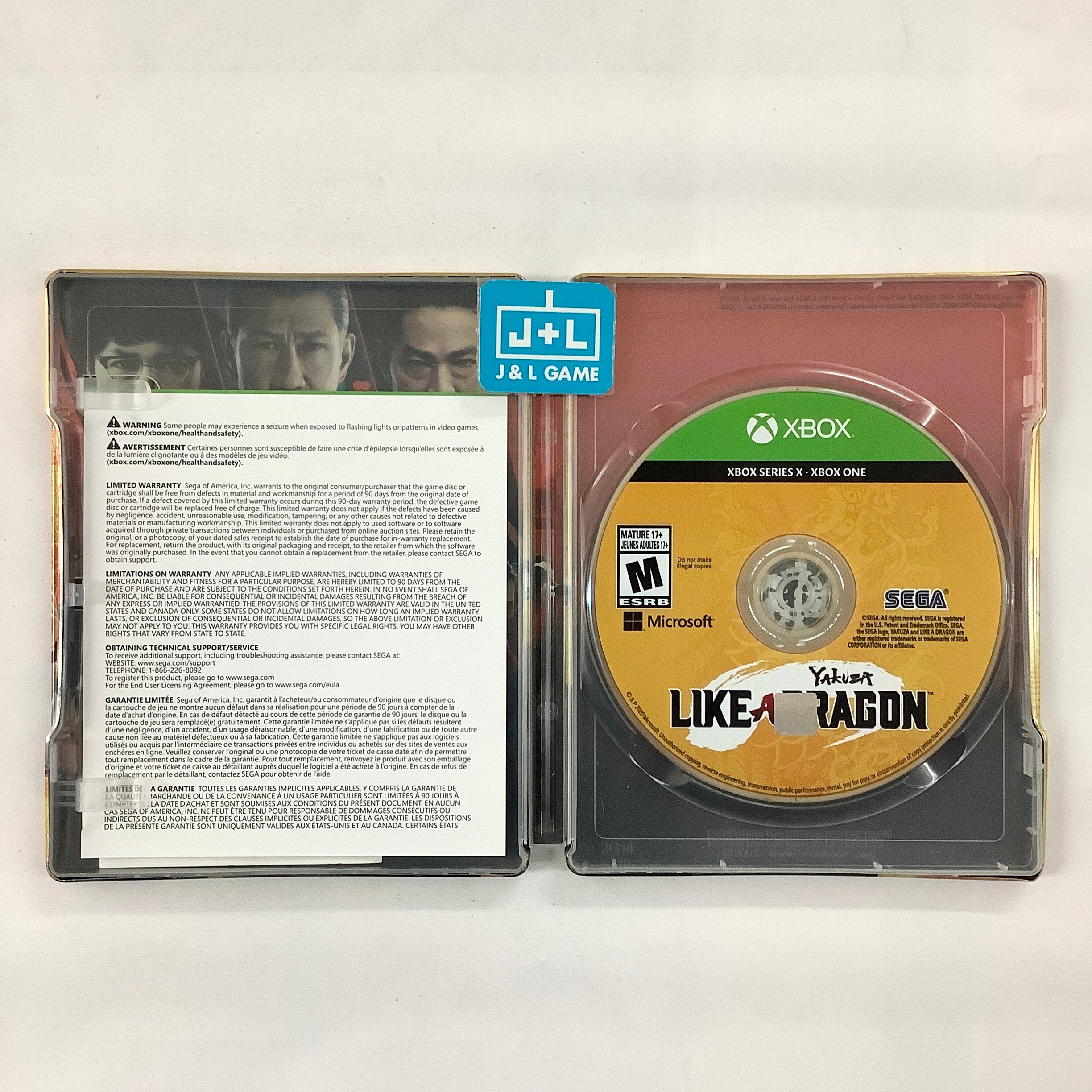 Yakuza: Like a Dragon (Day Ichi SteelBook Edition) - (XSX) Xbox Series X [Pre-Owned] Video Games SEGA   