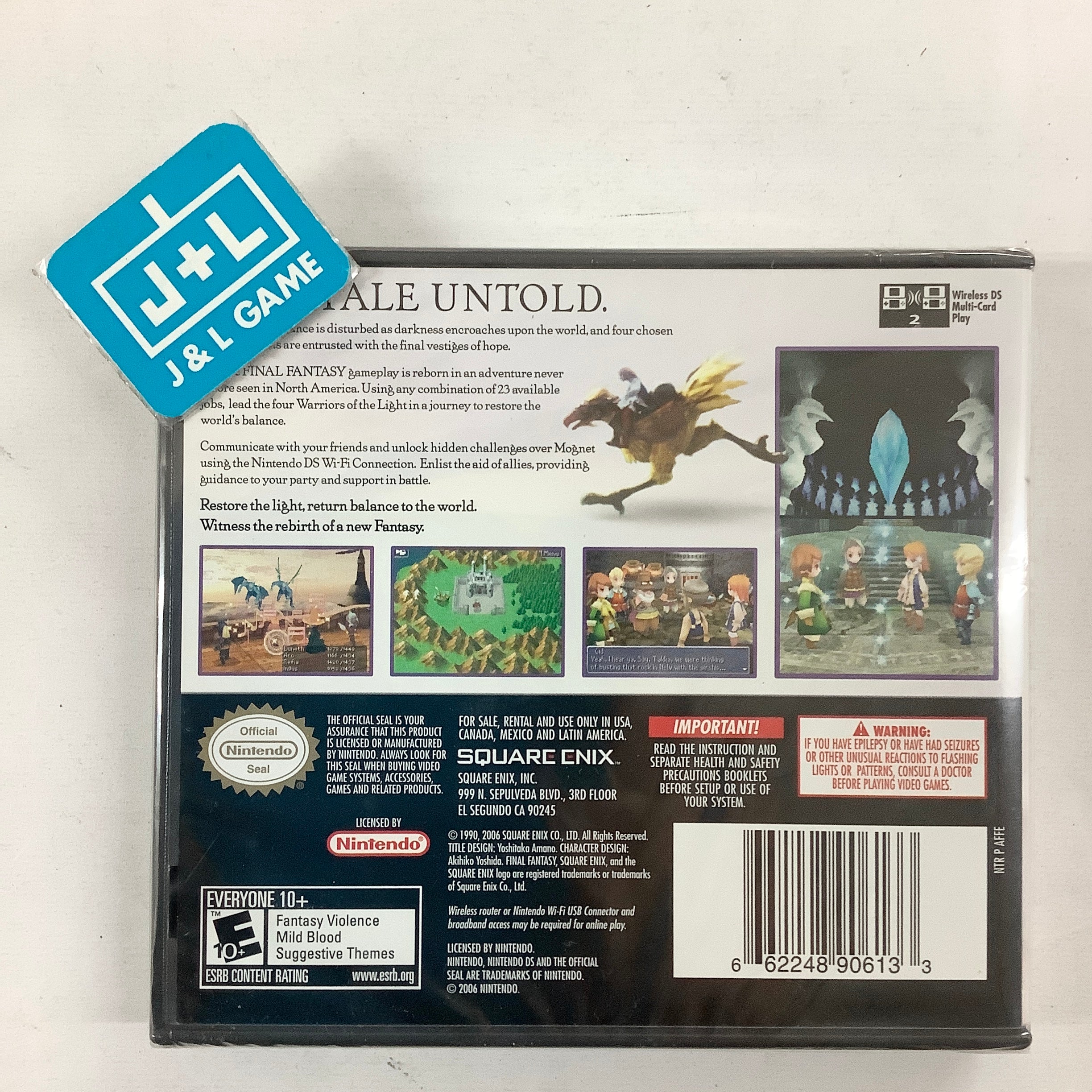 Final Fantasy III - (NDS) Nintendo DS Video Games Square Enix   