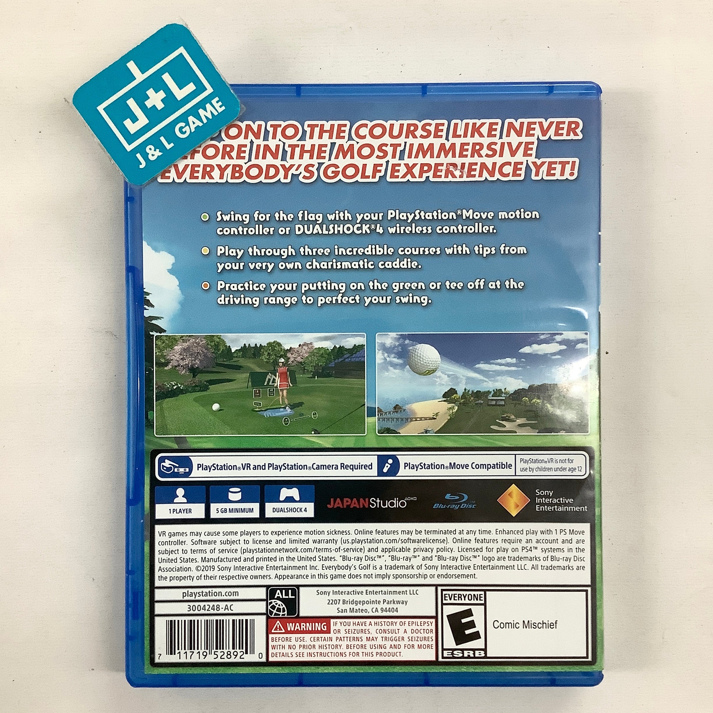 Everybody's Golf VR (PlayStation VR) - (PS4) PlayStation 4 [Pre-Owned] Video Games Sony Interactive Entertainment   