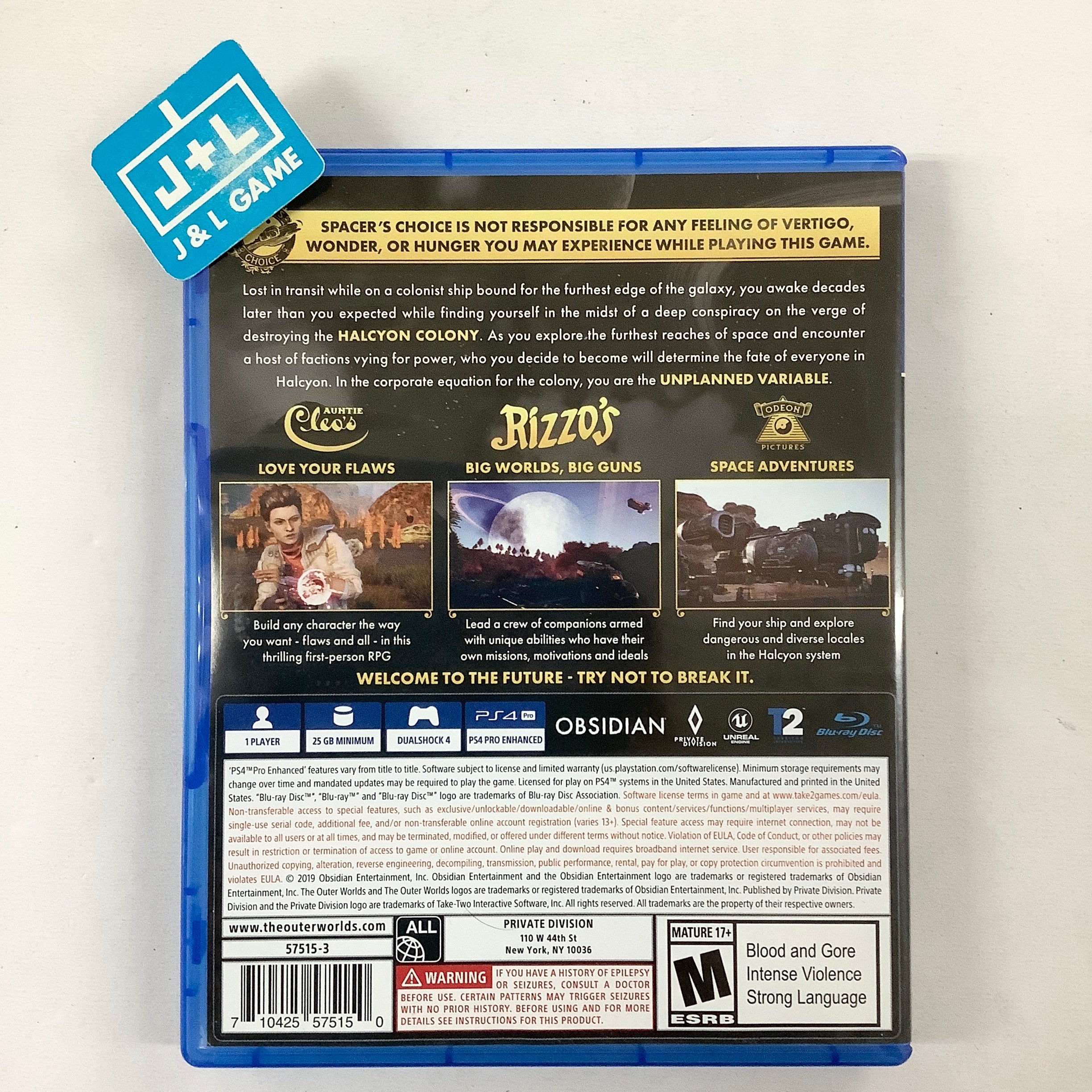 The Outer Worlds - (PS4) Playstation 4 [Pre-Owned] Video Games Private Division