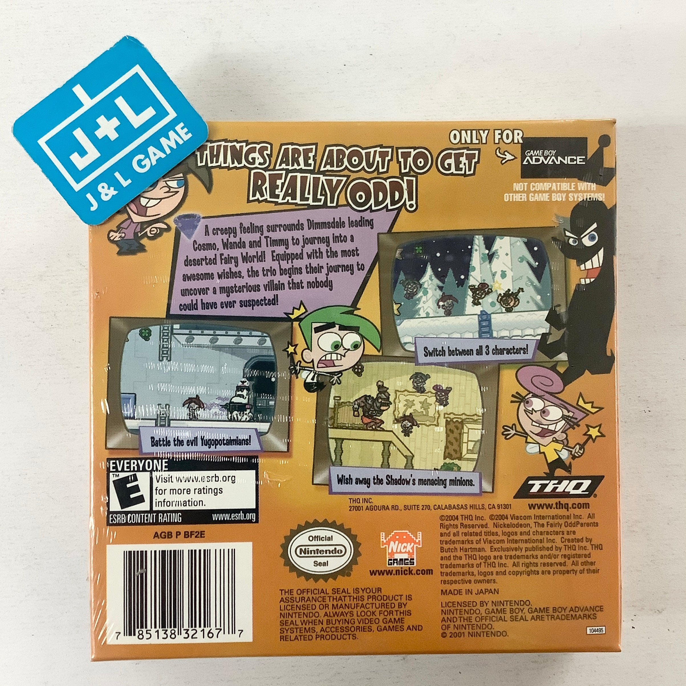 The Fairly OddParents! Shadow Showdown - (GBA) Game Boy Advance Video Games THQ   