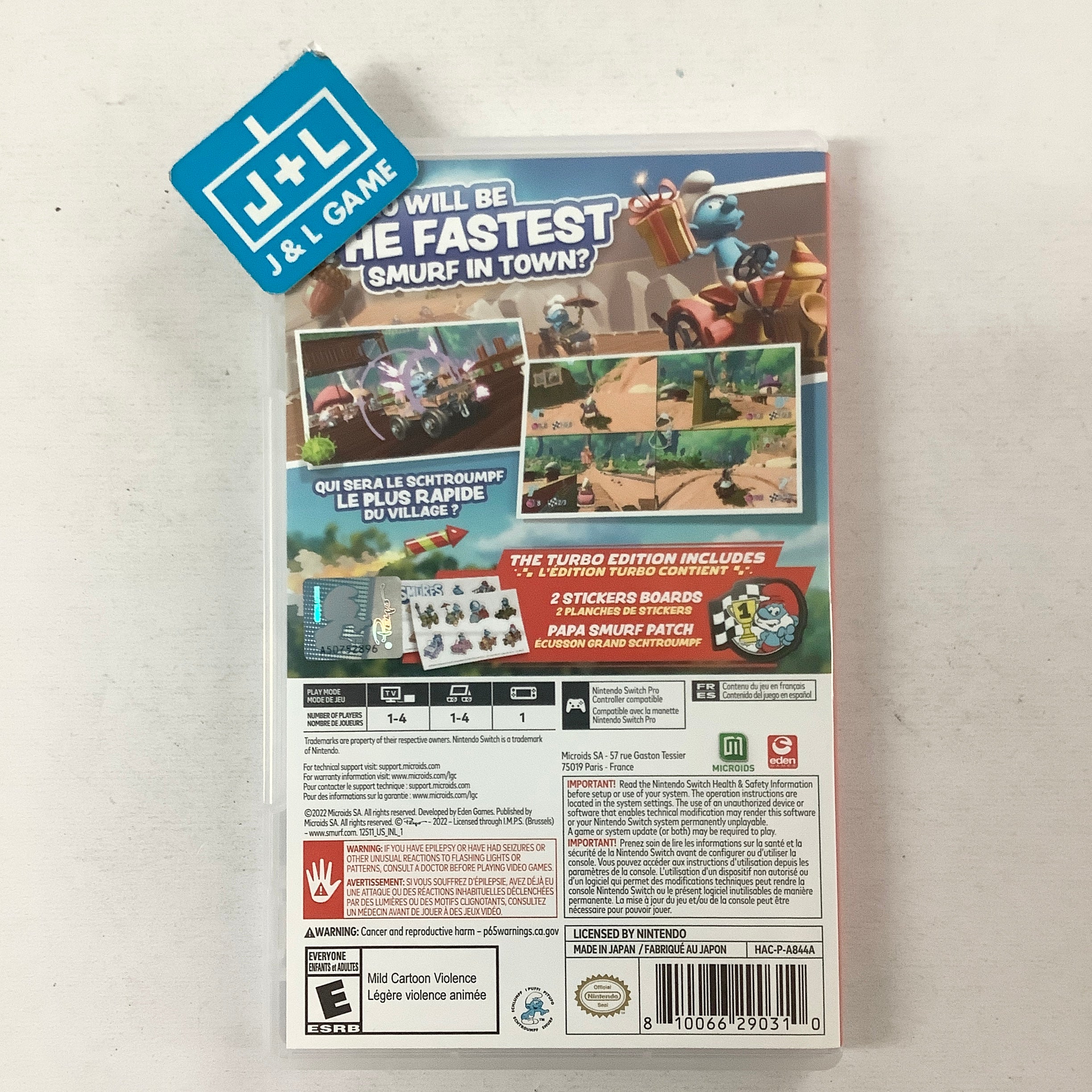 Smurfs Kart (Turbo Edition) - (NSW) Nintendo Switch [Pre-Owned] Video Games Microids