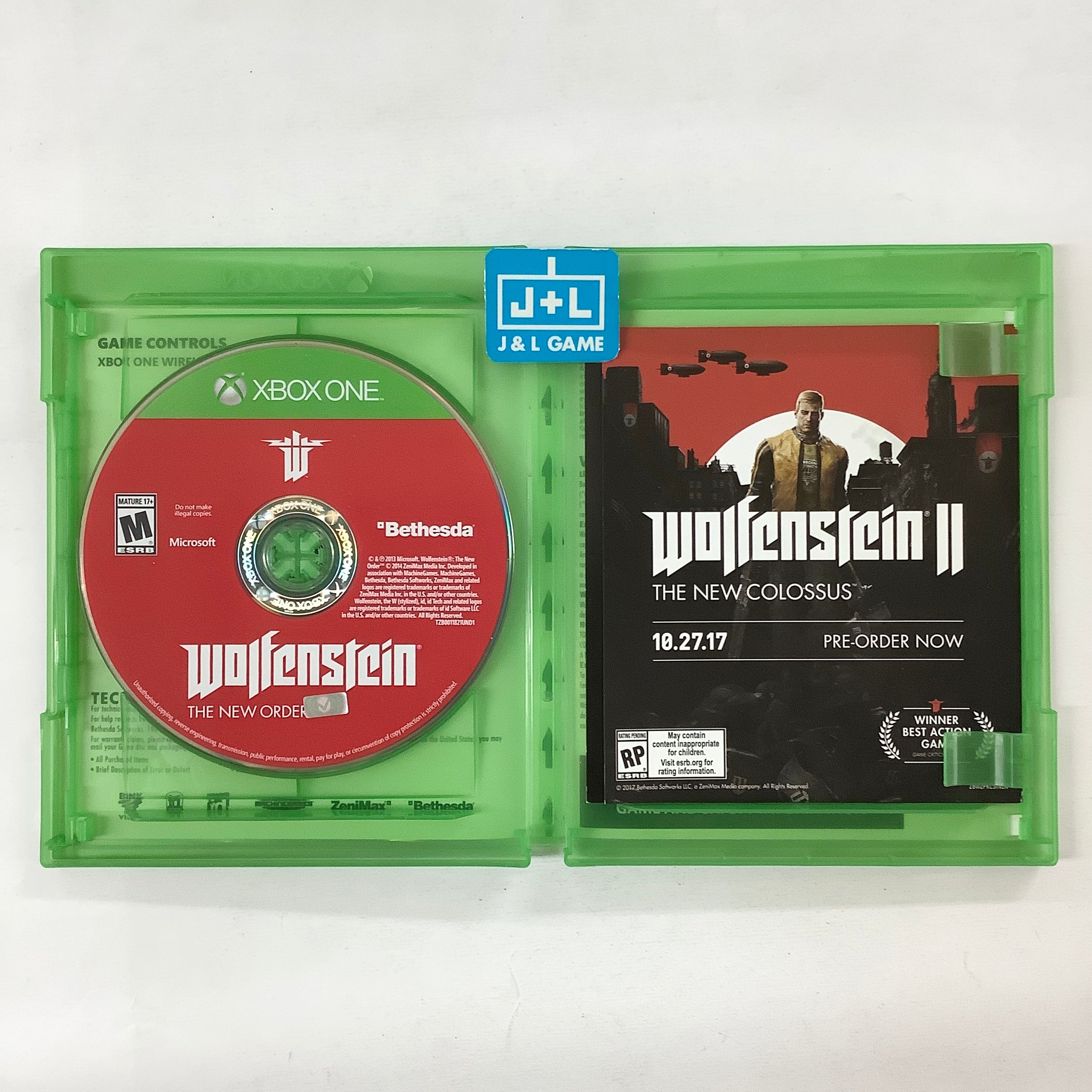 Wolfenstein: The Two Pack - (XB1) Xbox One [Pre-Owned] Video Games Bethesda   