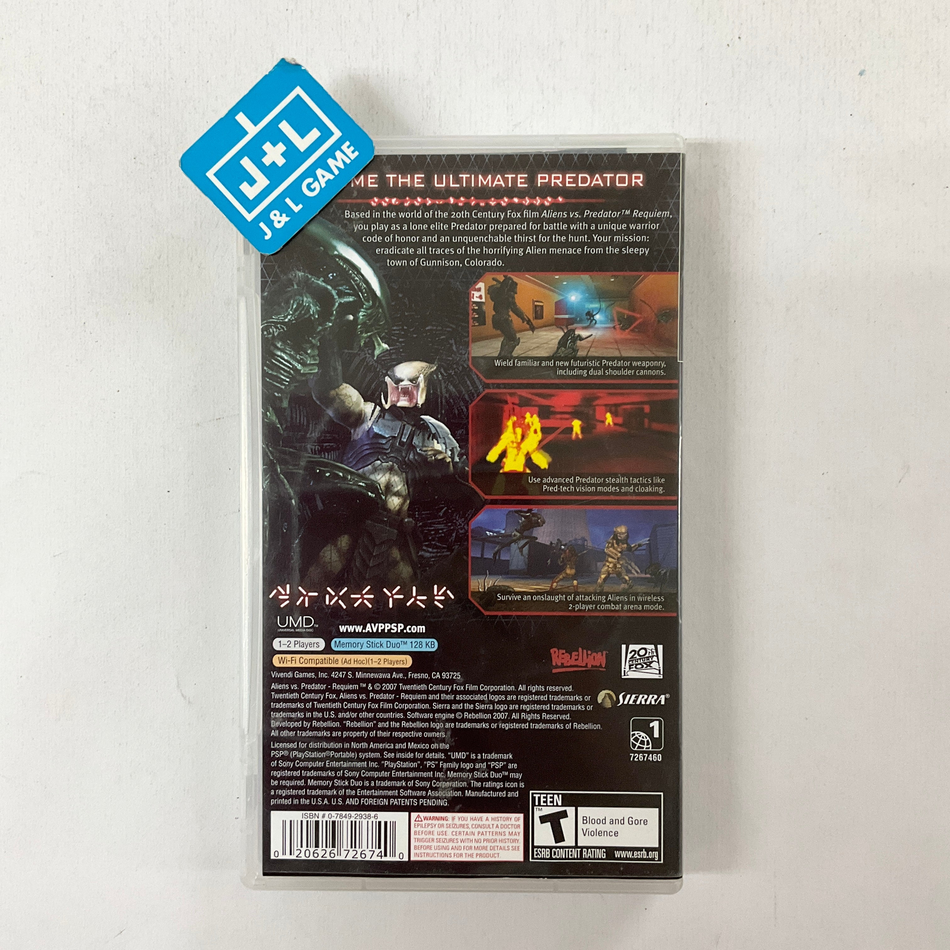 Aliens vs. Predator: Requiem - Sony PSP [Pre-Owned] Video Games Sierra Entertainment