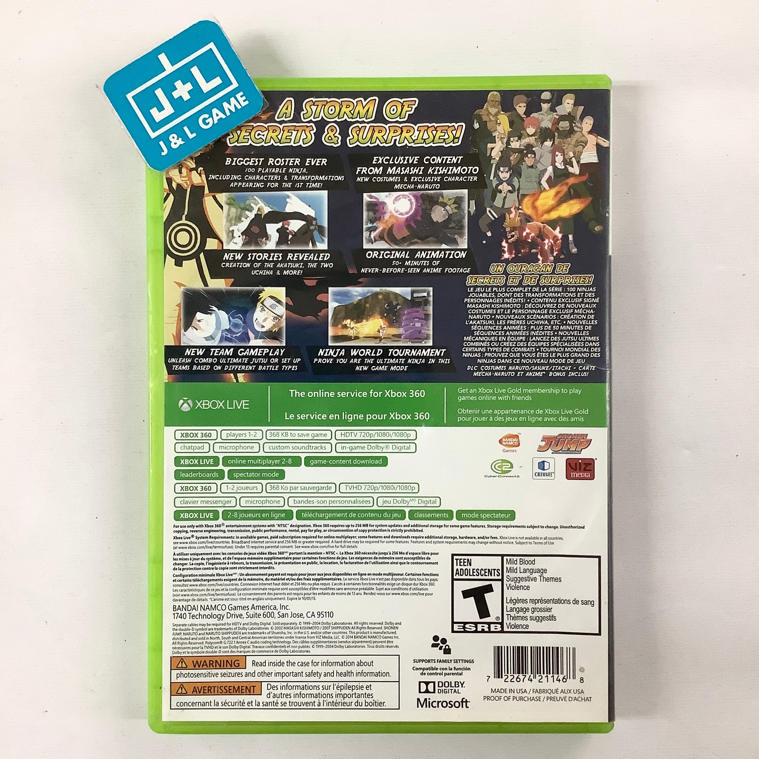 Naruto Shippuden: Ultimate Ninja Storm Revolution - Xbox 360 [Pre-Owned] Video Games BANDAI NAMCO Games   