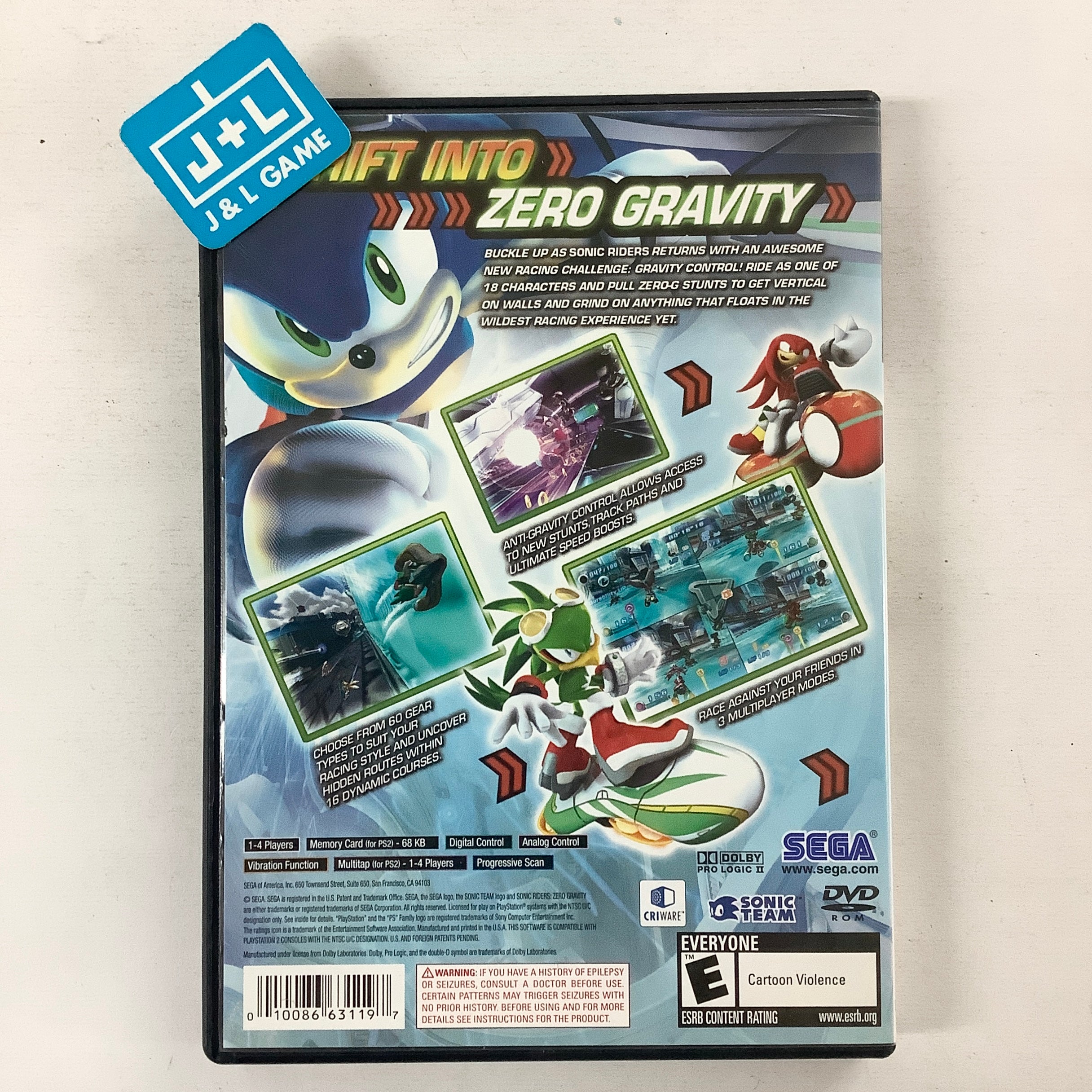 Sonic Riders: Zero Gravity - PlayStation 2 [Pre-Owned] Video Games Sega   