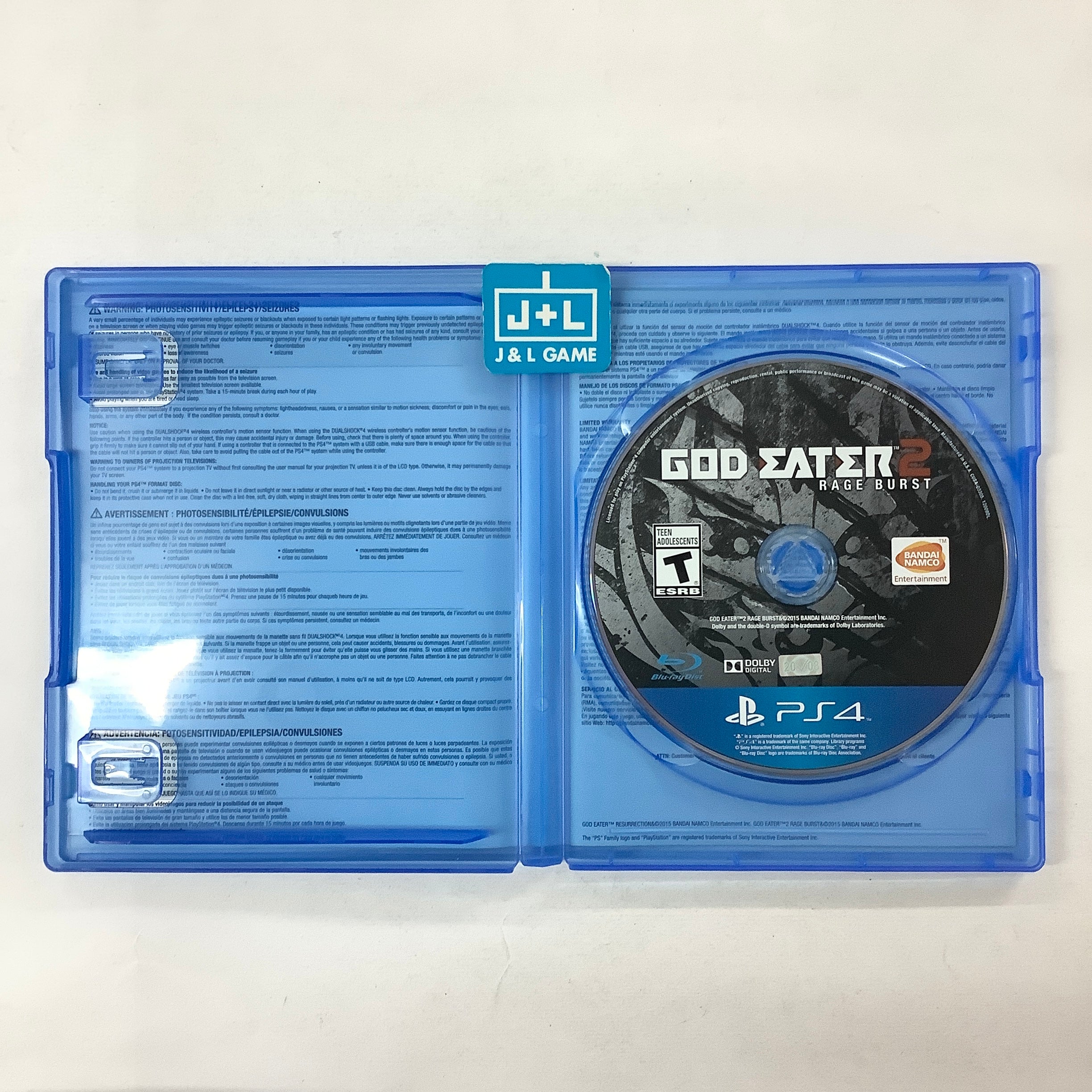 God Eater 2: Rage Burst - (PS4) PlayStation 4 [Pre-Owned] Video Games BANDAI NAMCO Entertainment   