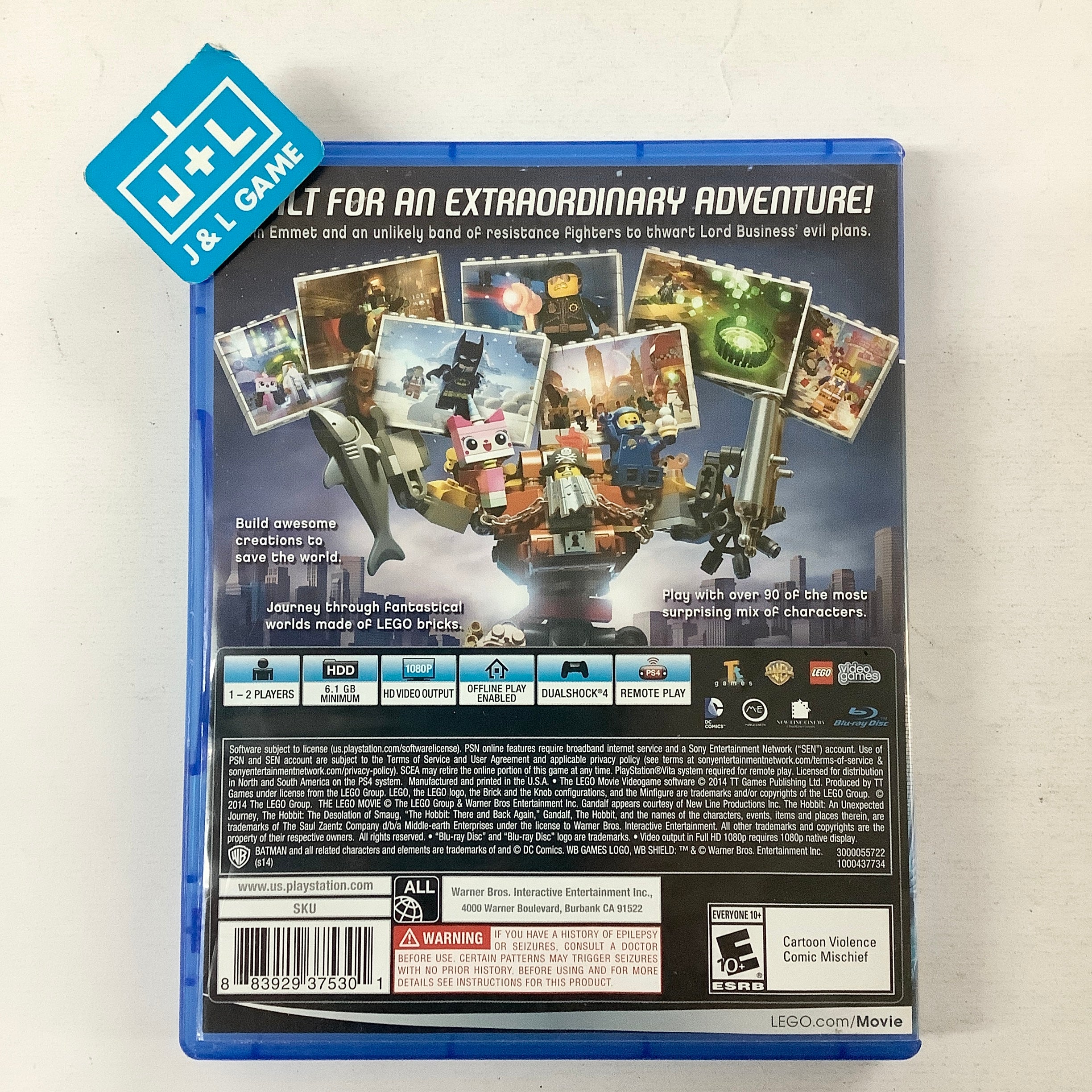 LEGO The LEGO Movie Videogame - (PS4) PlayStation 4 [Pre-Owned] Video Games Warner Bros. Interactive Entertainment