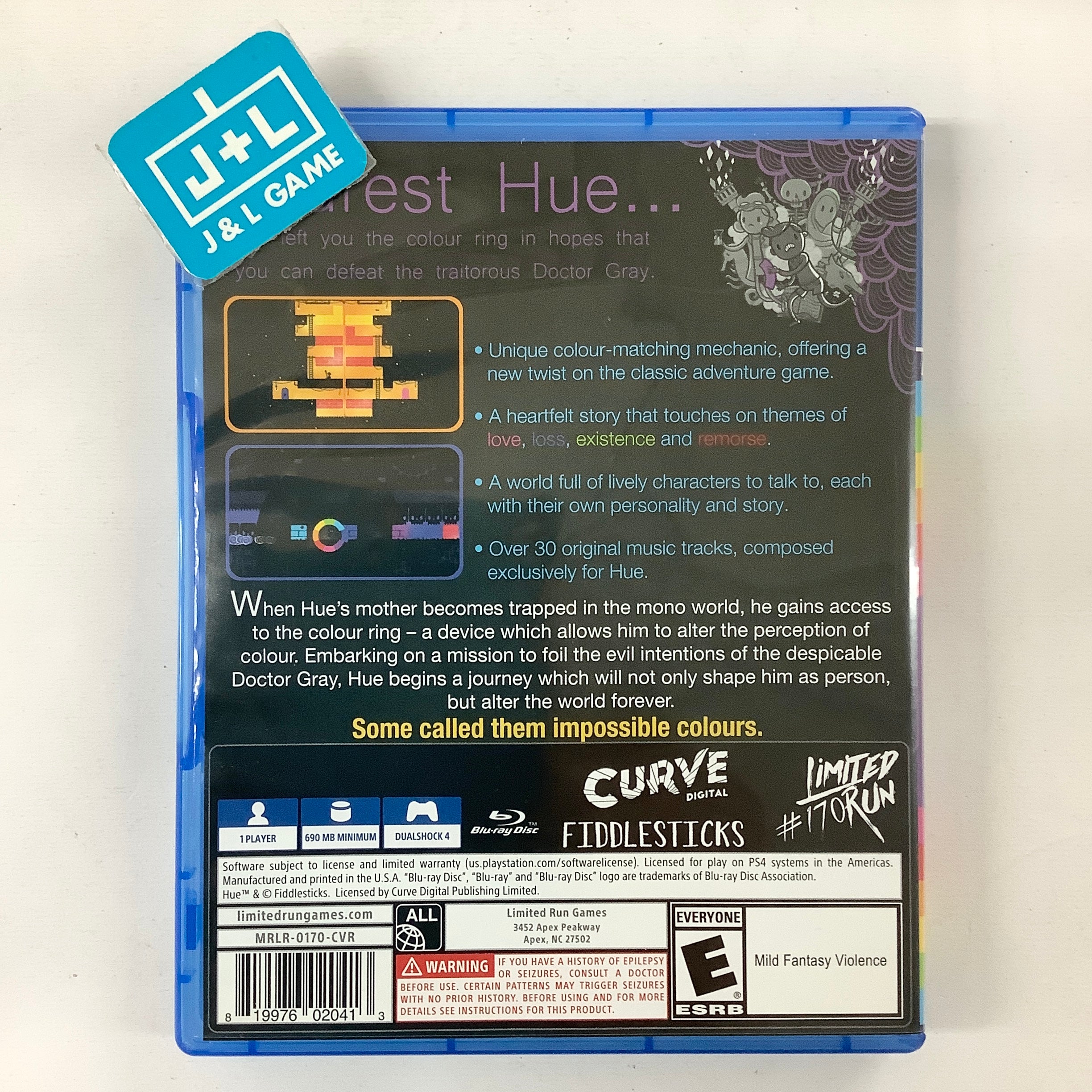 Hue (Limited Run #170) - (PS4) PlayStation 4 [Pre-Owned] Video Games Limited Run Games   