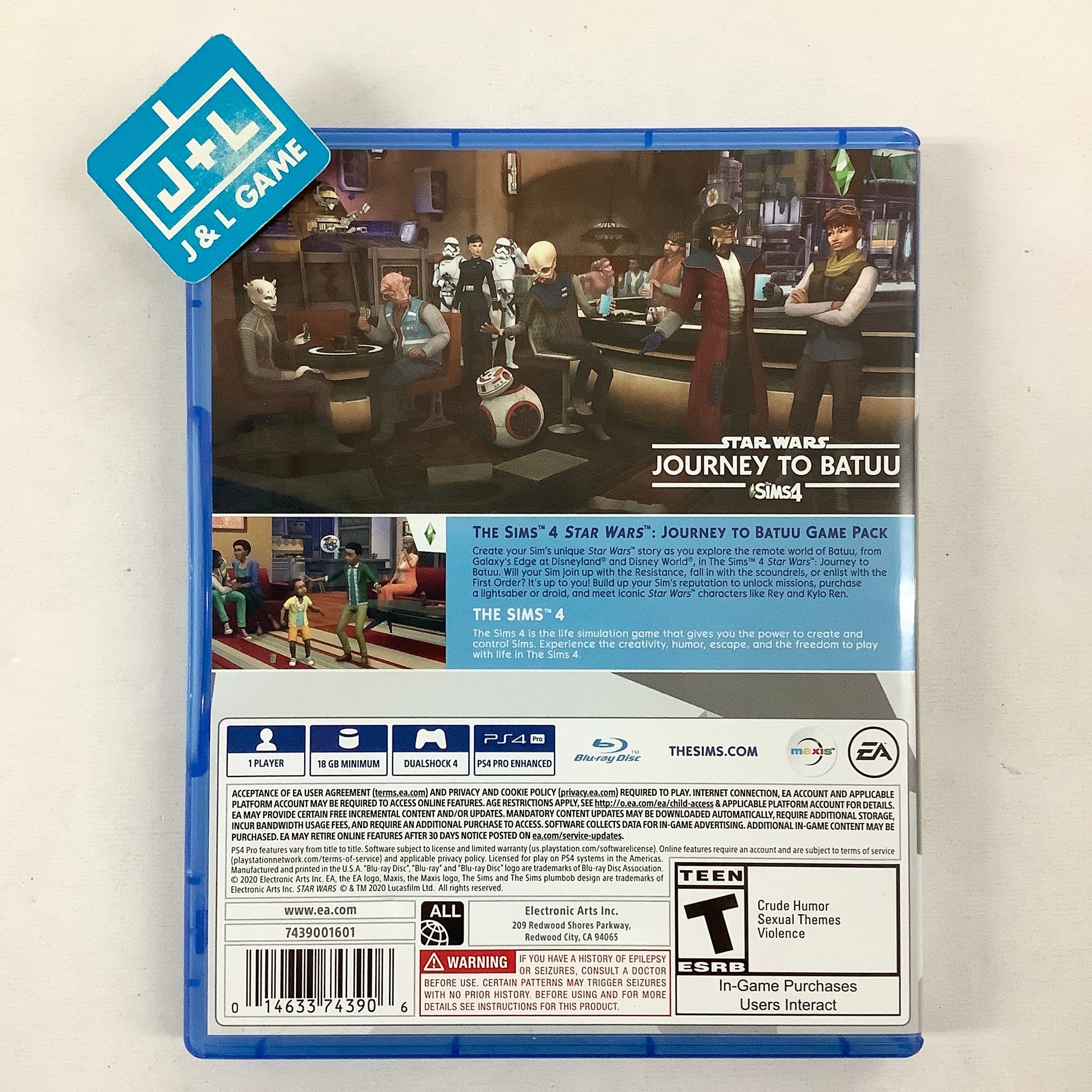 The Sims 4 Plus Star Wars Journey to Batuu Bundle - (PS4) PlayStation 4 [Pre-Owned] Video Games Electronic Arts