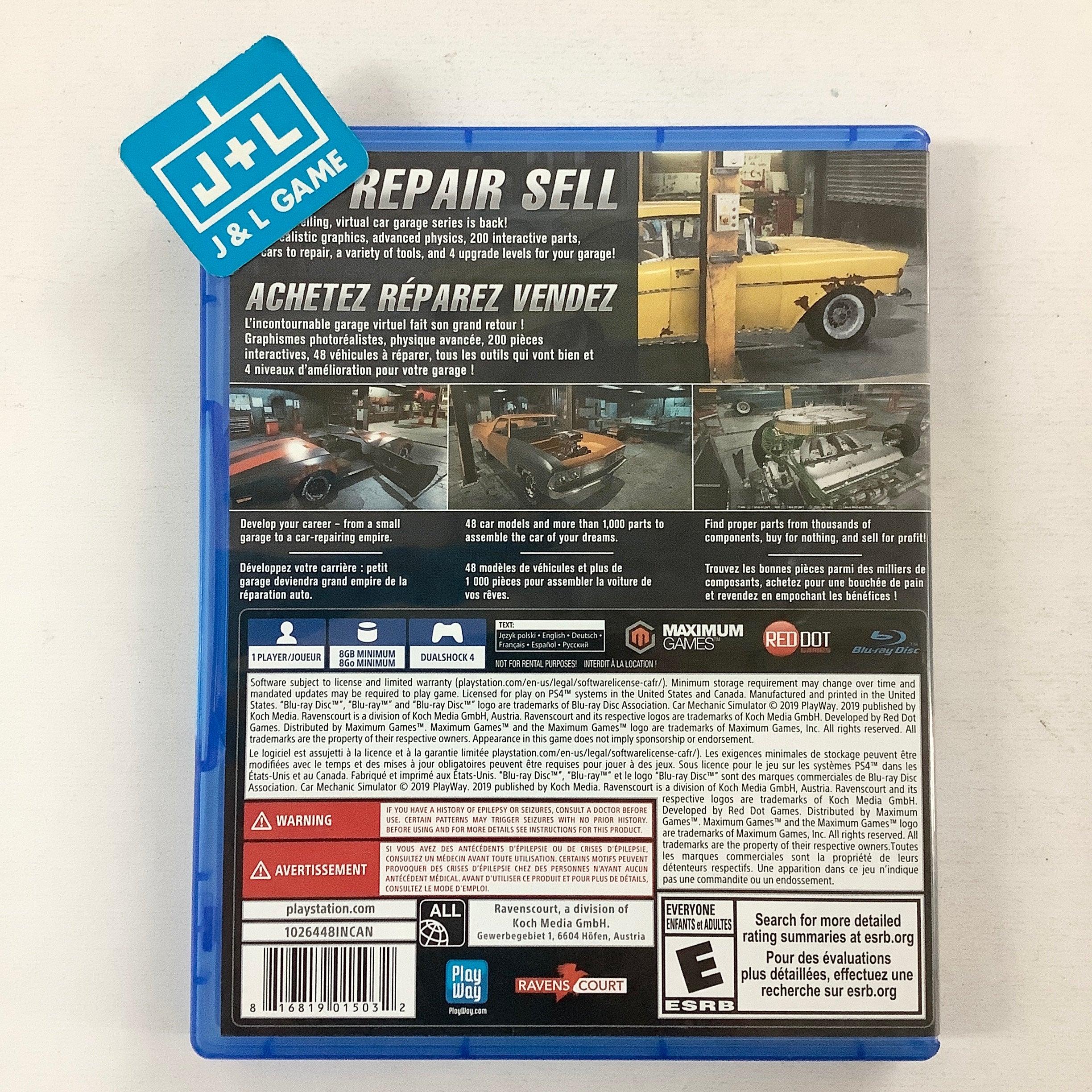 Car Mechanic Simulator hotsell For Playstation 4