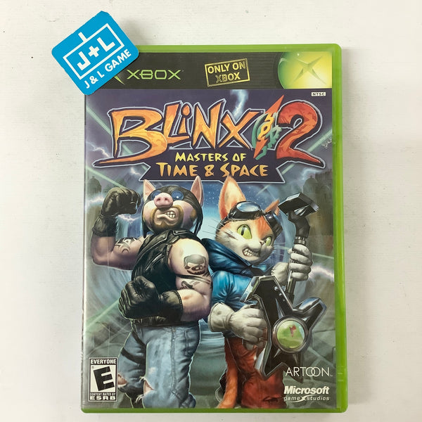 Blinx 2 Masters of Time and outlet Space Microsoft XBOX Artoon Dolby Digital Everyone