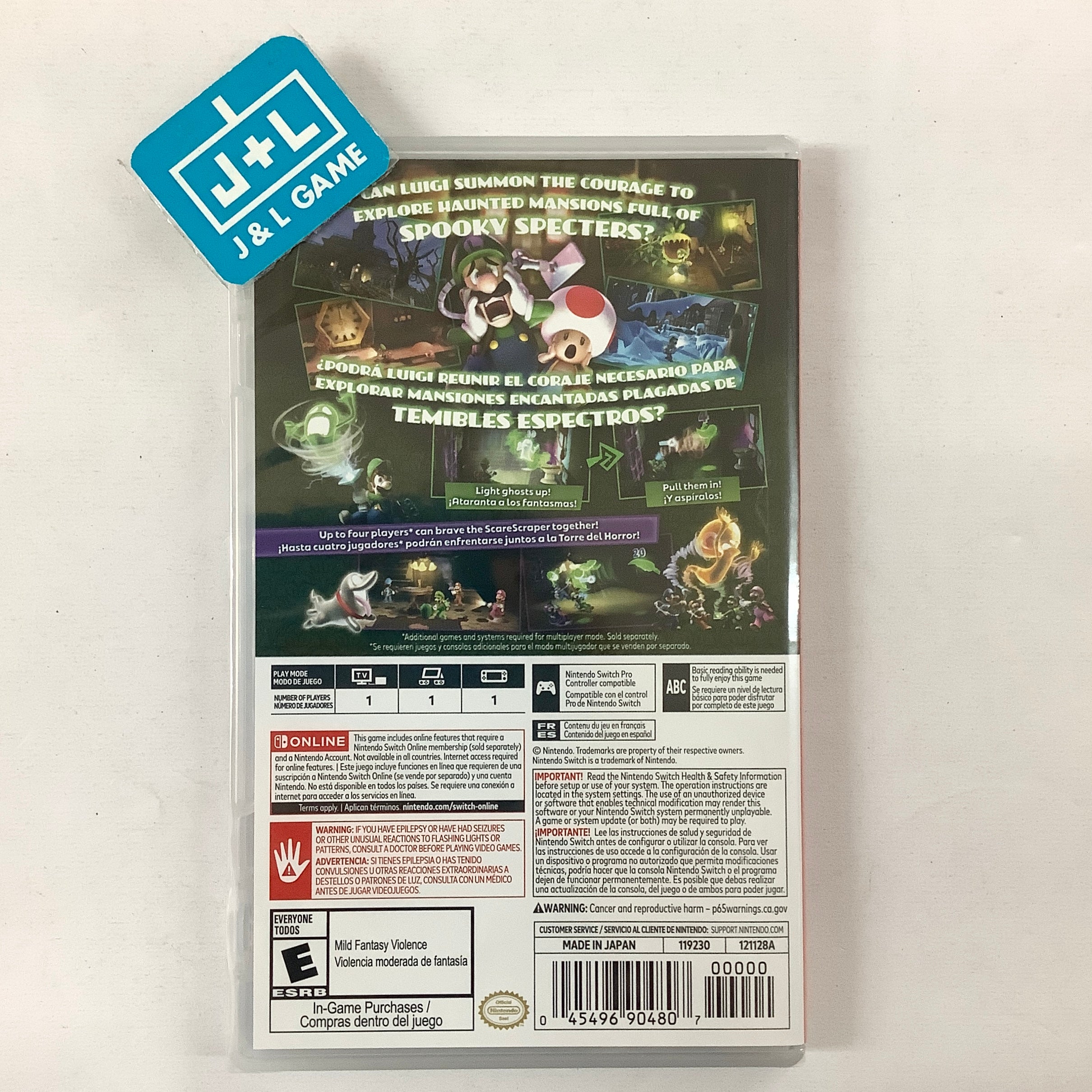 Luigi's Mansion 2 HD - (NSW) Nintendo Switch Video Games Nintendo of America   