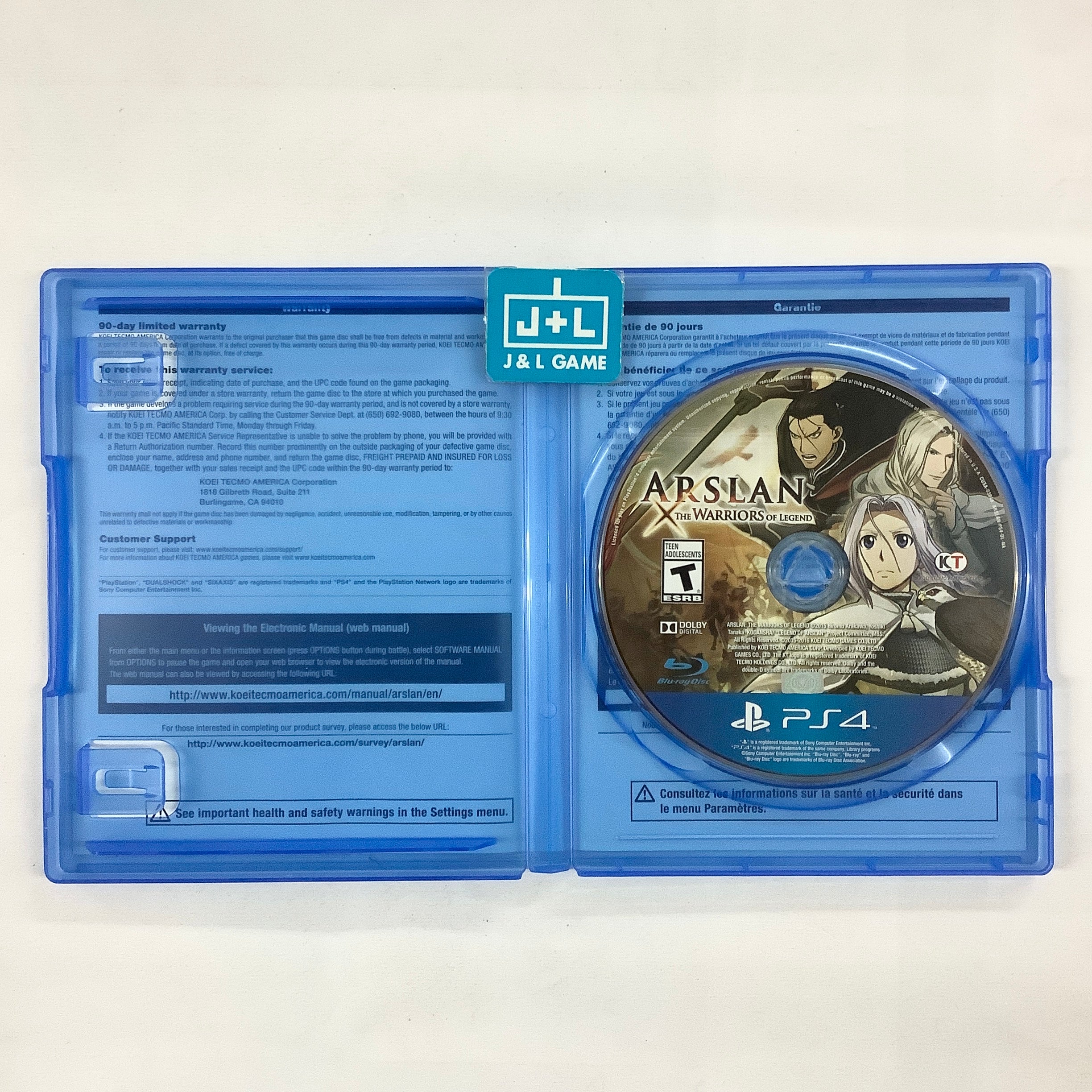 Arslan: The Warriors of Legend - (PS4) PlayStation 4 [Pre-Owned] Video Games Koei Tecmo Games   