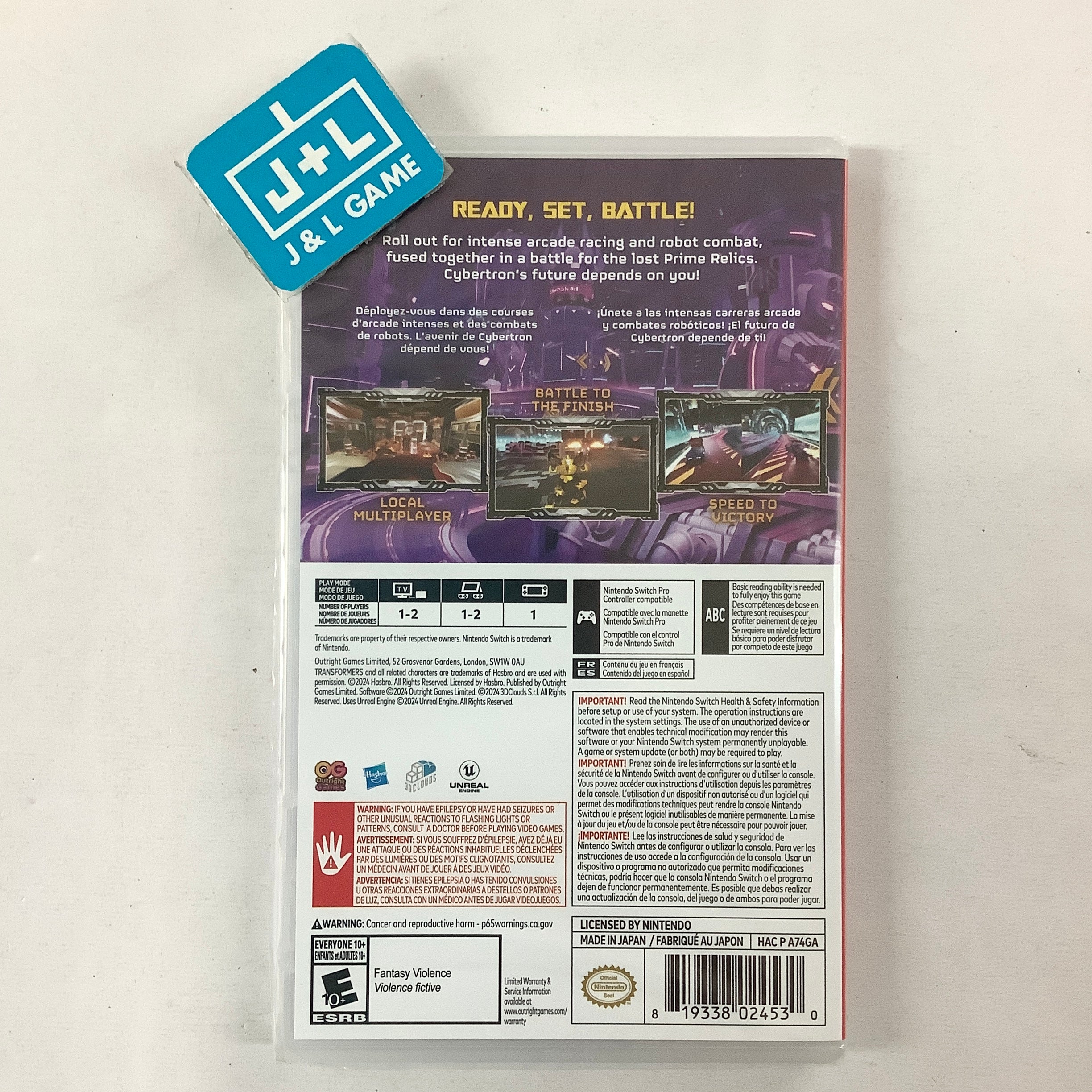 Transformers: Galactic Trials - (NSW) Nintendo Switch Video Games Outright Games   