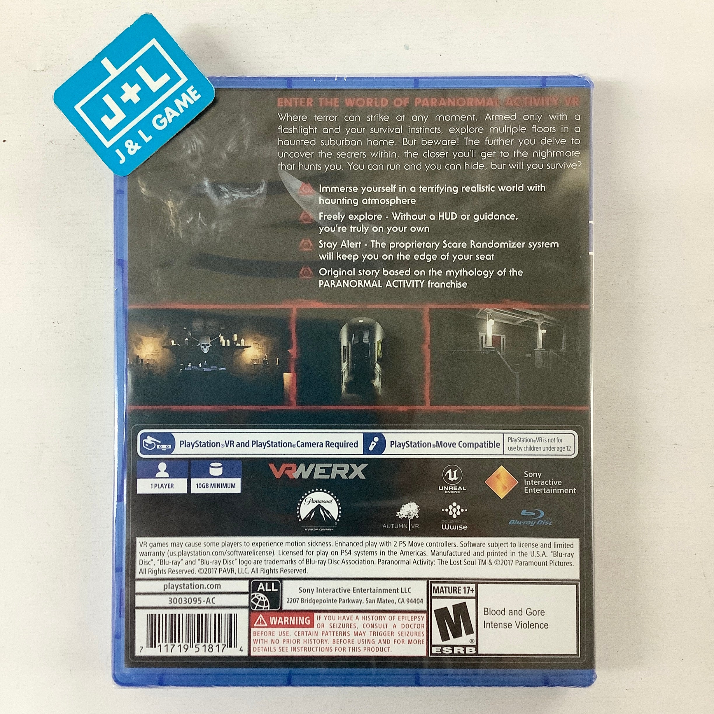 Paranormal Activity: The Lost Soul (PlayStation VR) - (PS4) PlayStation 4 Video Games Sony Interactive Entertainment   