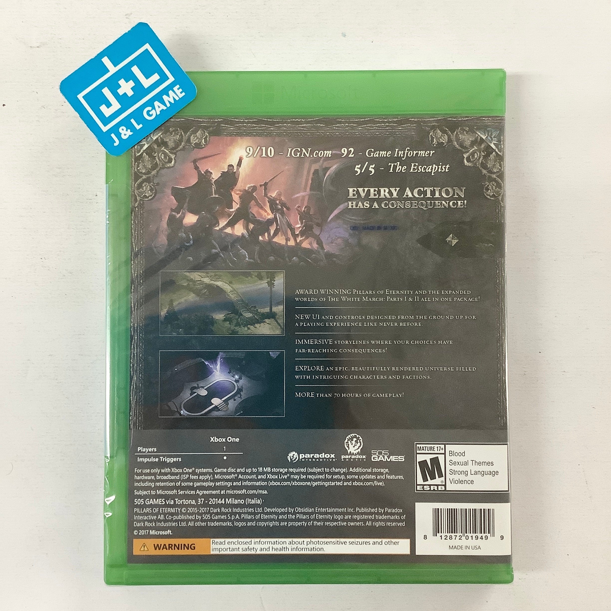 Pillars of Eternity: Complete Edition - (XB1) Xbox One Video Games Paradox Interactive   