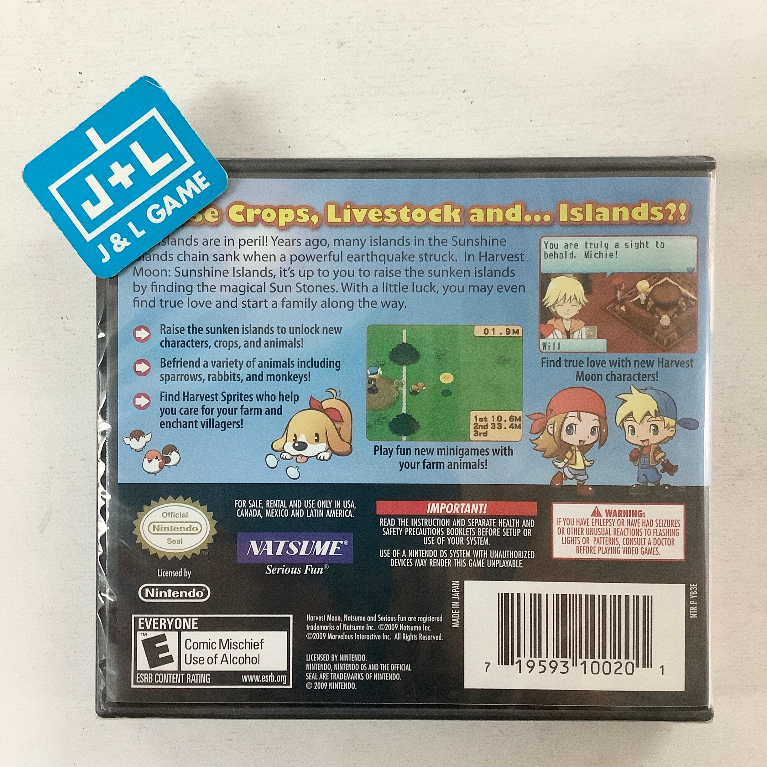 Harvest Moon DS: Sunshine Islands - (NDS) Nintendo DS Video Games Marvelous Entertainment   