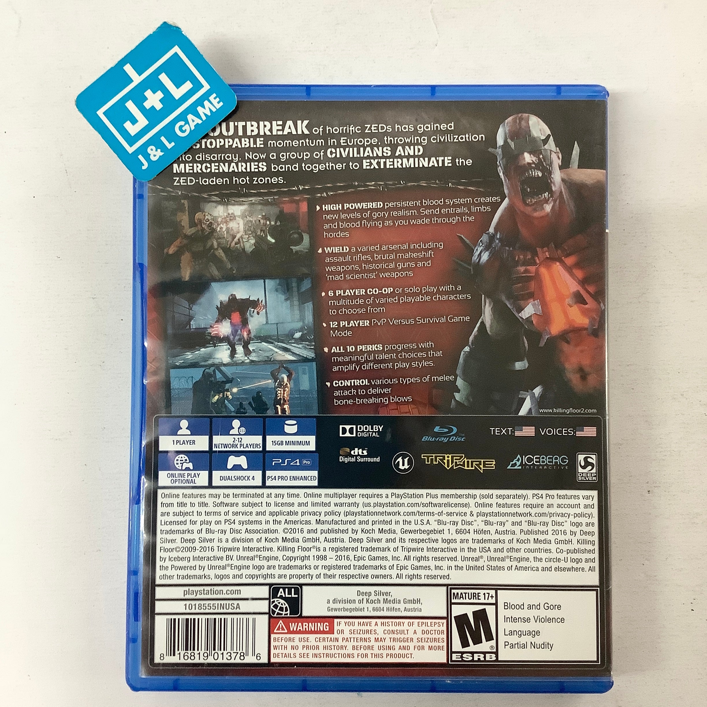 Killing Floor 2 - (PS4) PlayStation 4 [Pre-Owned] Video Games Deep Silver   