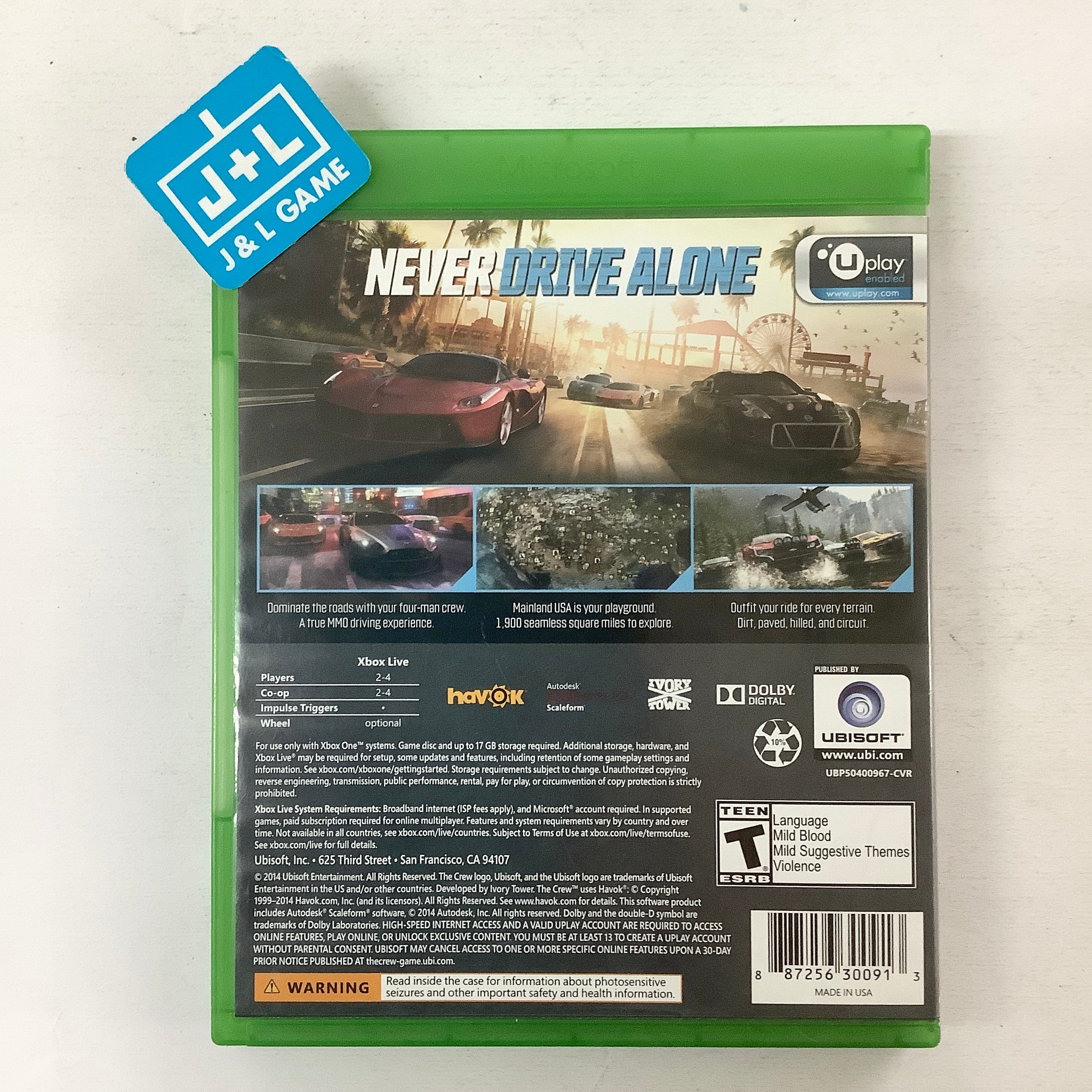 The Crew - (XB1) Xbox One [Pre-Owned] Video Games Ubisoft   