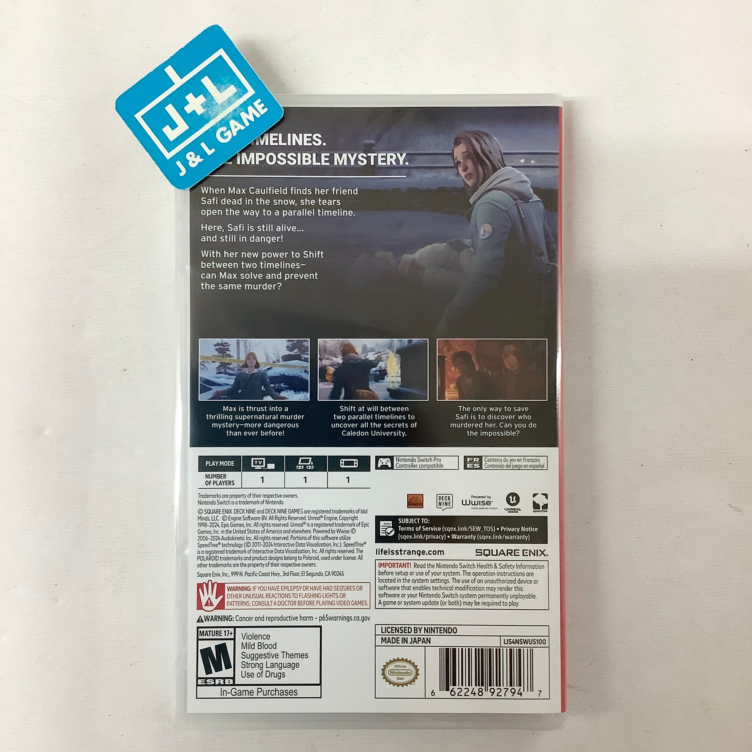 Life Is Strange: Double Exposure - (NSW) Nintendo Switch Video Games Square Enix