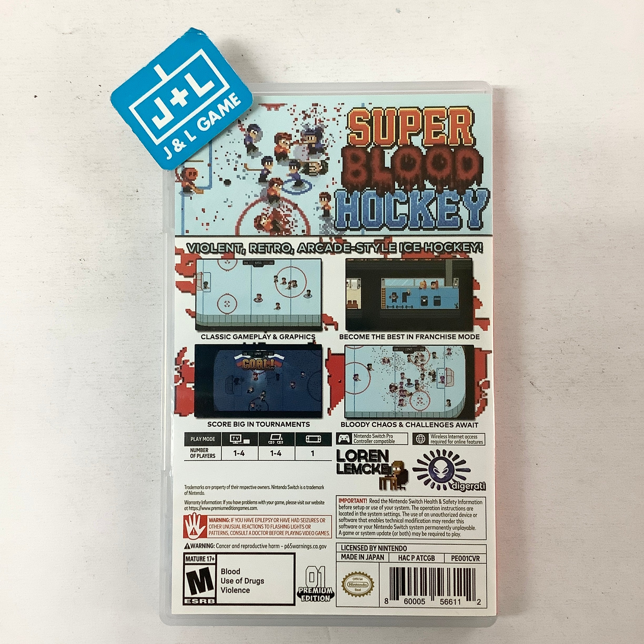 Super Blood Hockey (Premium Edition Games #1) - (NSW) Nintendo Switch [Pre-Owned] Video Games Premium Edition Games   