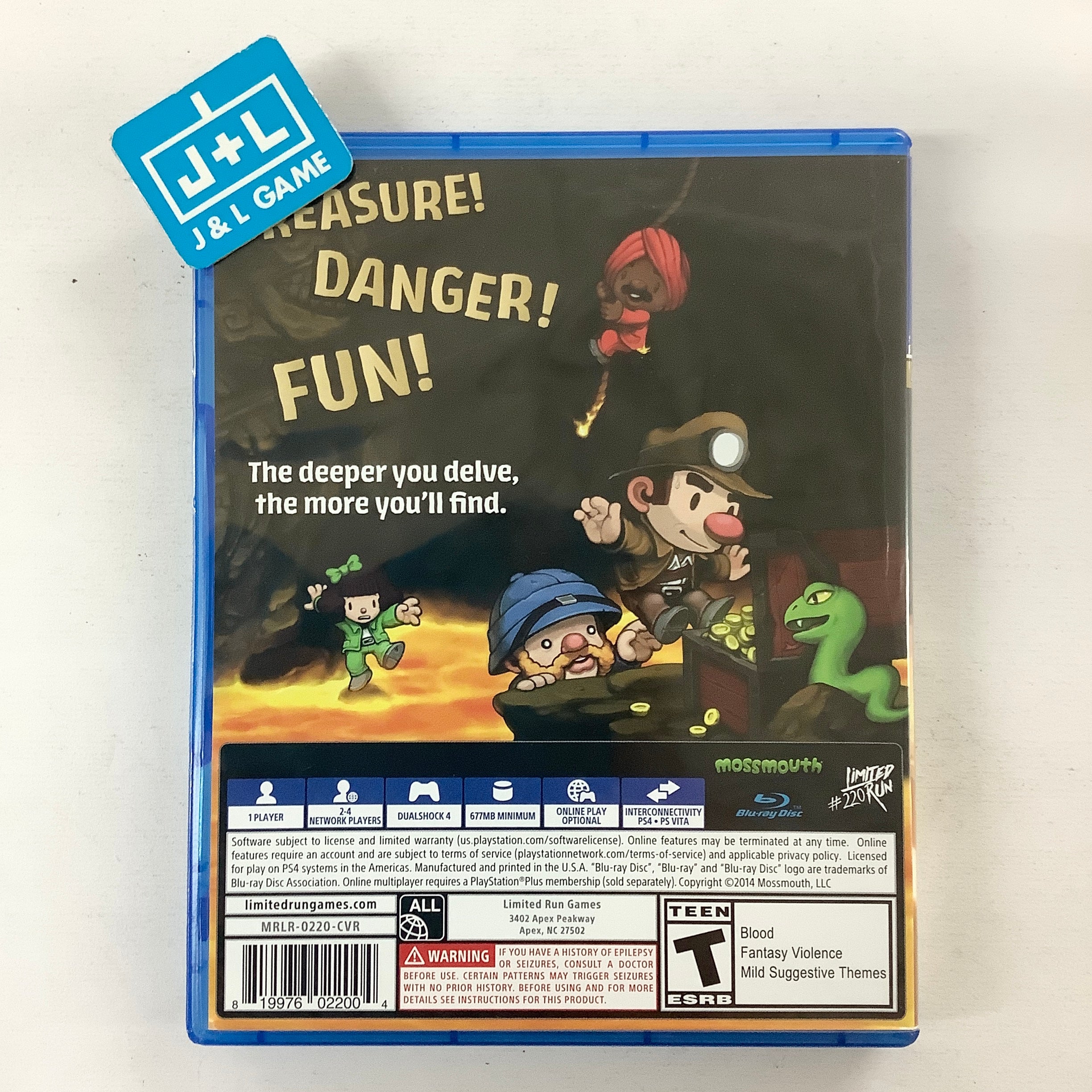 Limited Run Games PS4 220 hot Spelunky Collectors Edition w/ Card