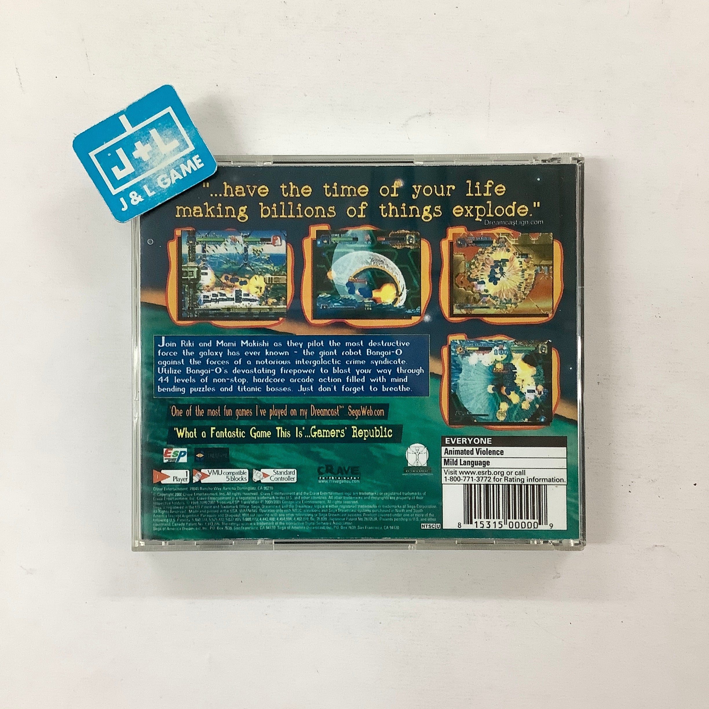 Bangai-O for Sega Dreamcast good Complete