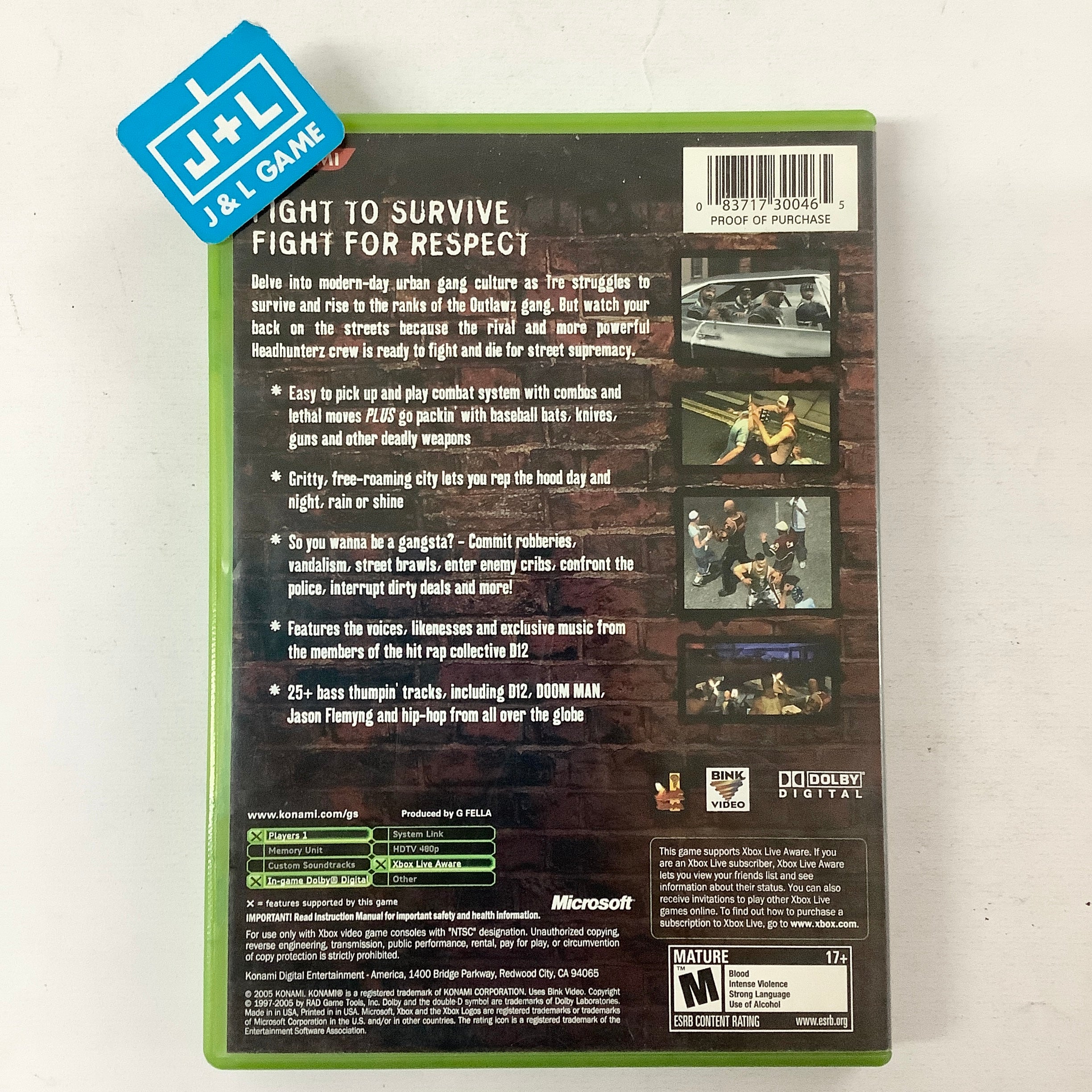 Crime Life: Gang Wars - (XB) Xbox [Pre-Owned] Video Games Konami   