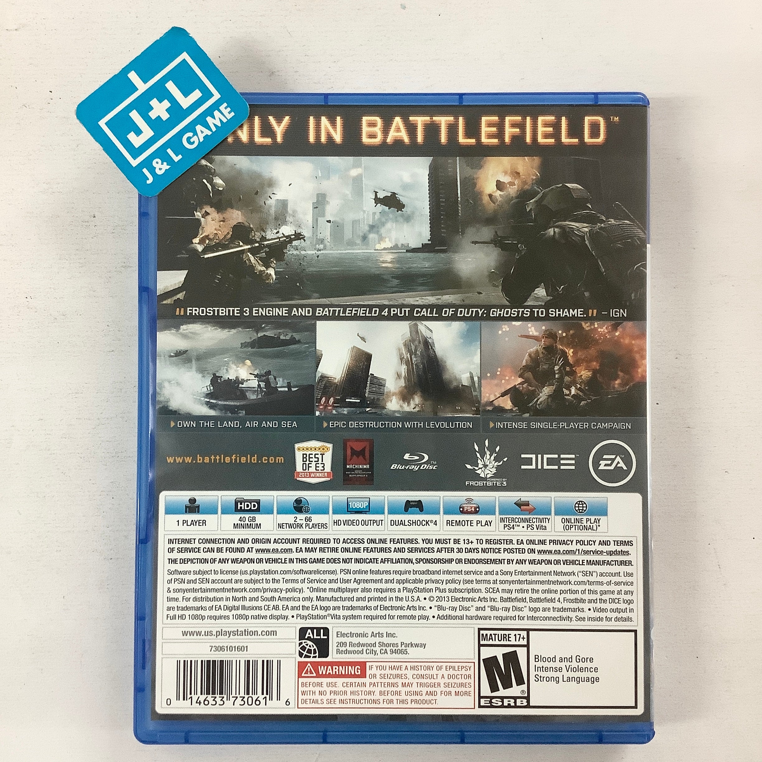 Battlefield 4 - (PS4) PlayStation 4 [Pre-Owned] Video Games Electronic Arts   