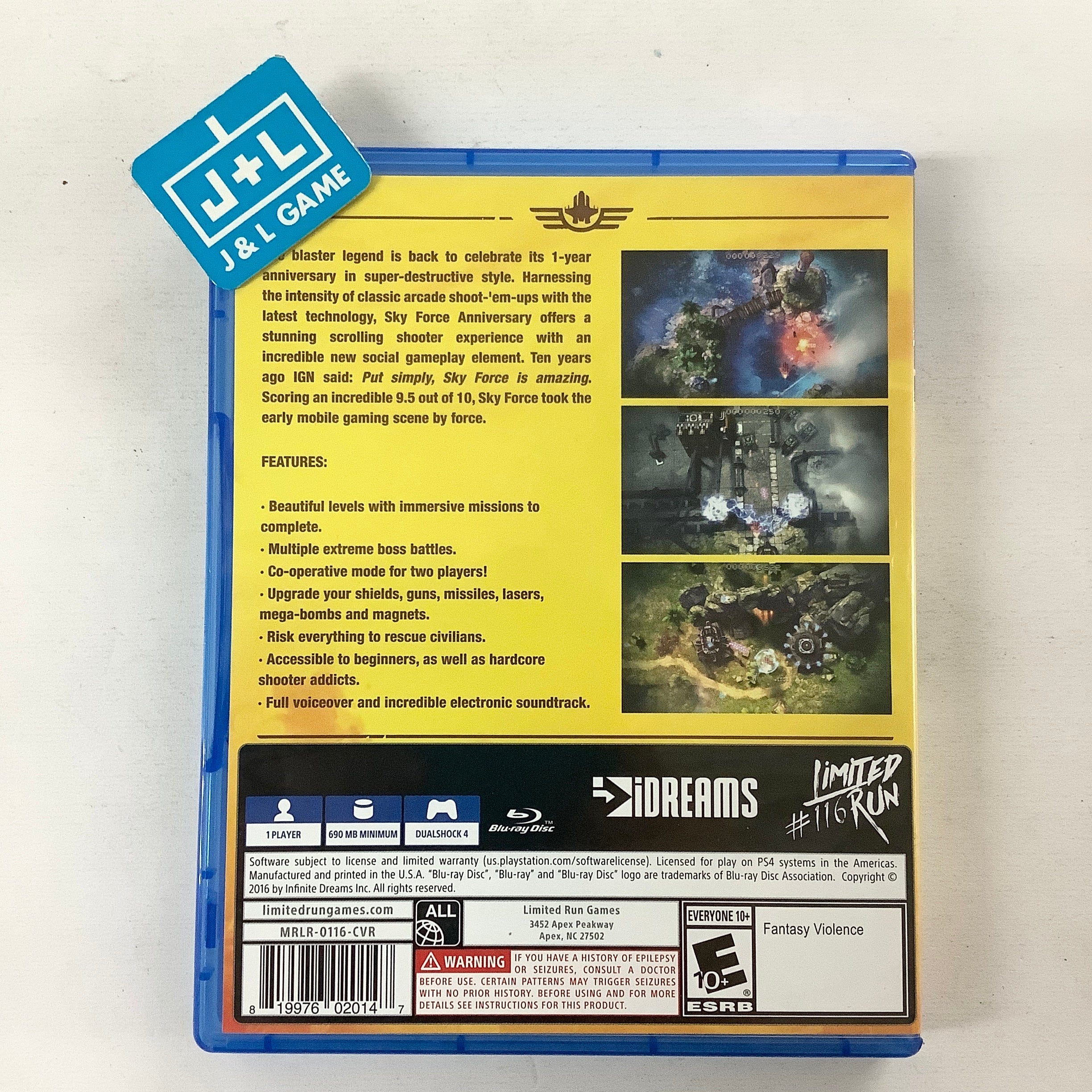 Sky Force Anniversary (Limited Run #116) - (PS4) PlayStation 4 [Pre-Owned] Video Games Limited Run Games   