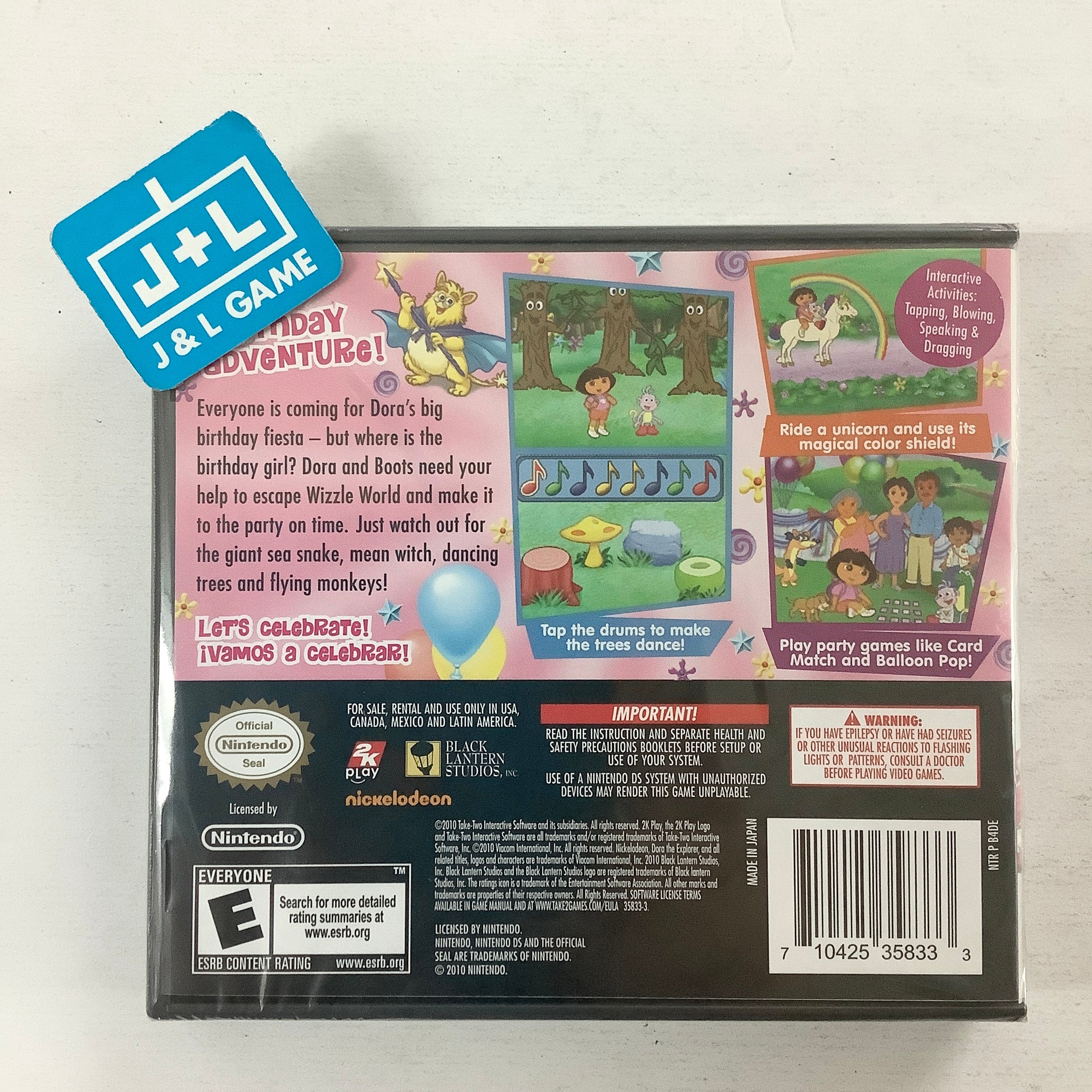 Dora's Big Birthday Adventure - (NDS) Nintendo DS Video Games Take-Two Interactive   