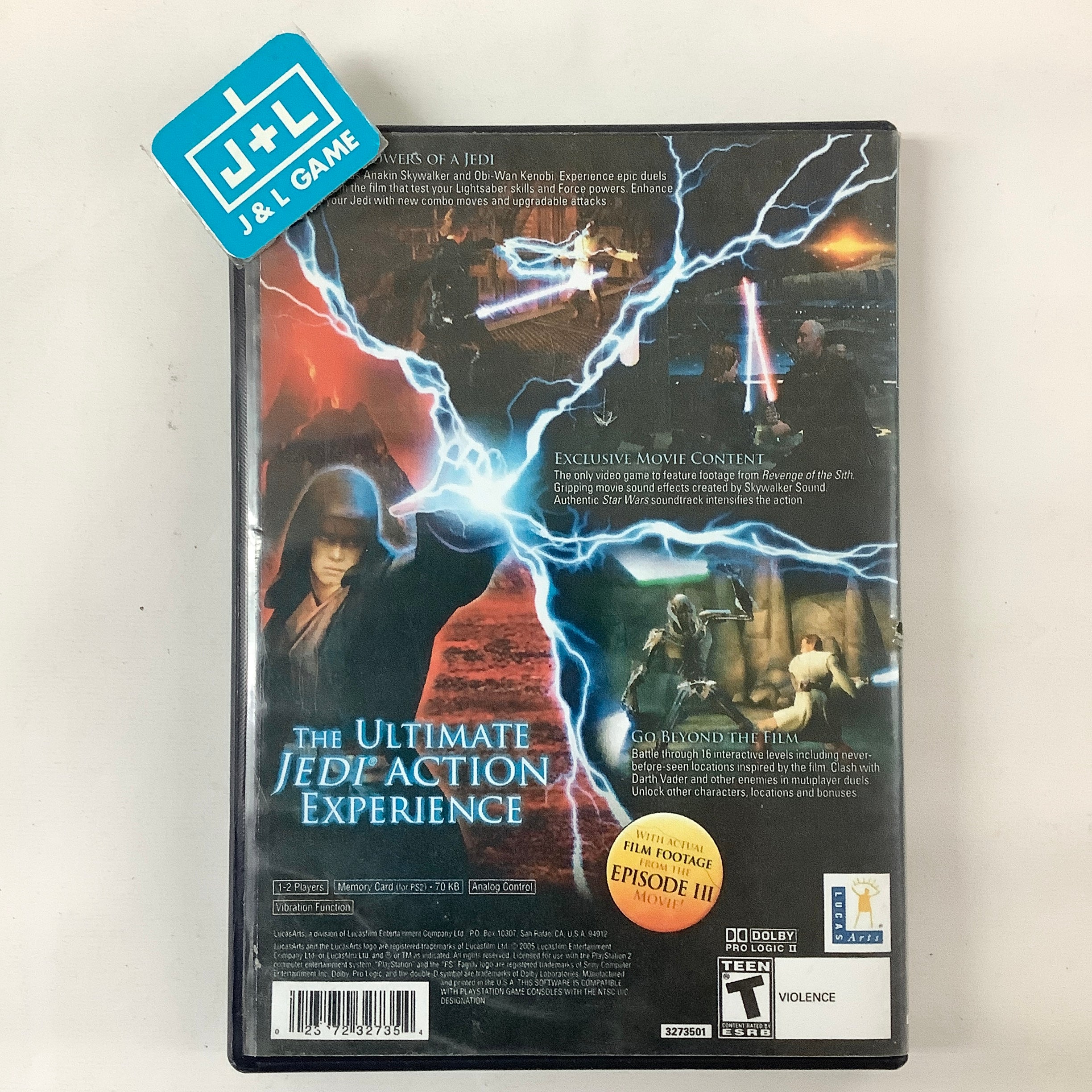 Star Wars Episode III: Revenge of the Sith - (PS2) PlayStation 2 [Pre-Owned] Video Games LucasArts   