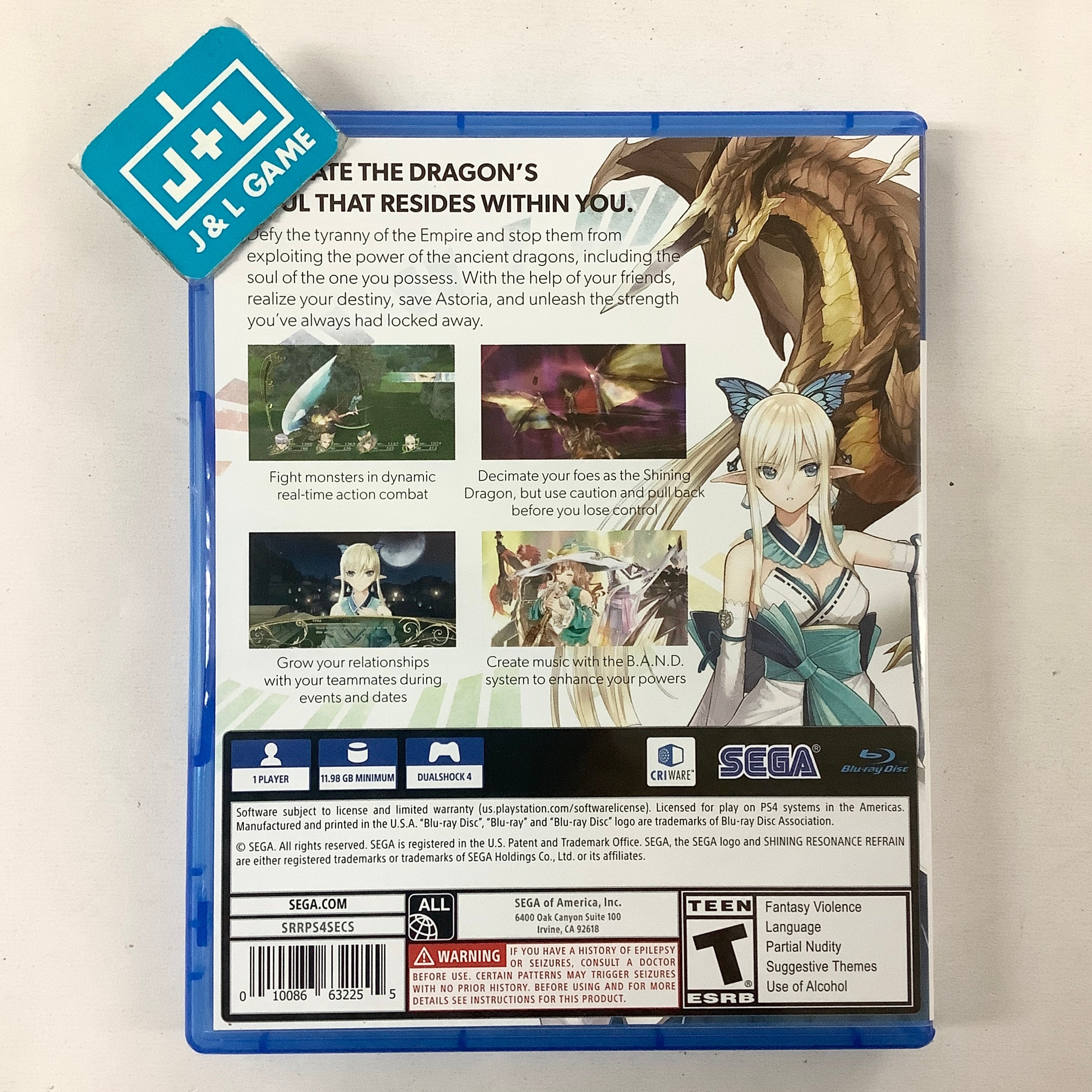 Shining Resonance Refrain - (PS4) PlayStation 4 [Pre-Owned] Video Games SEGA