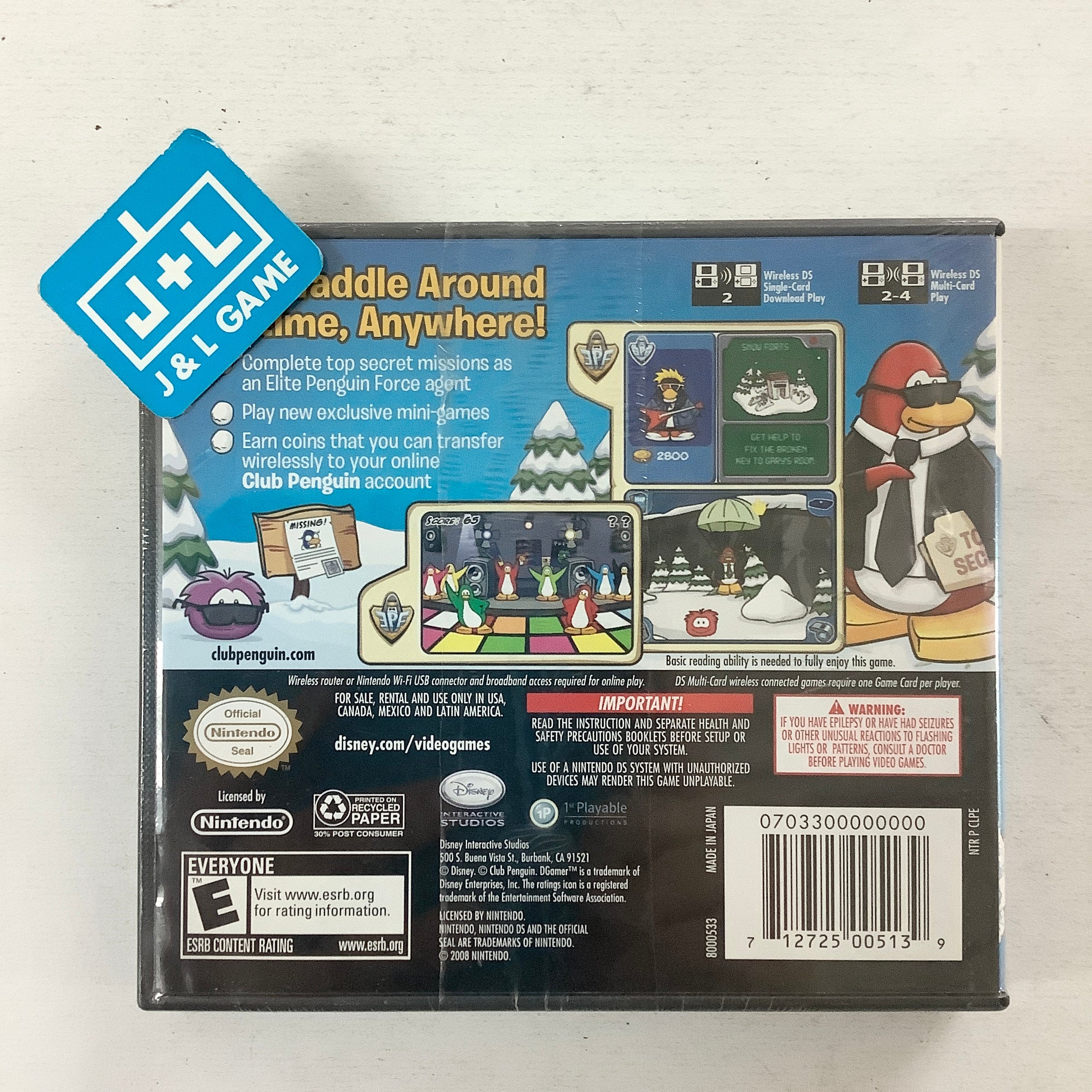 Club Penguin: Elite Penguin Force - (NDS) Nintendo DS Video Games Disney Interactive Studios   