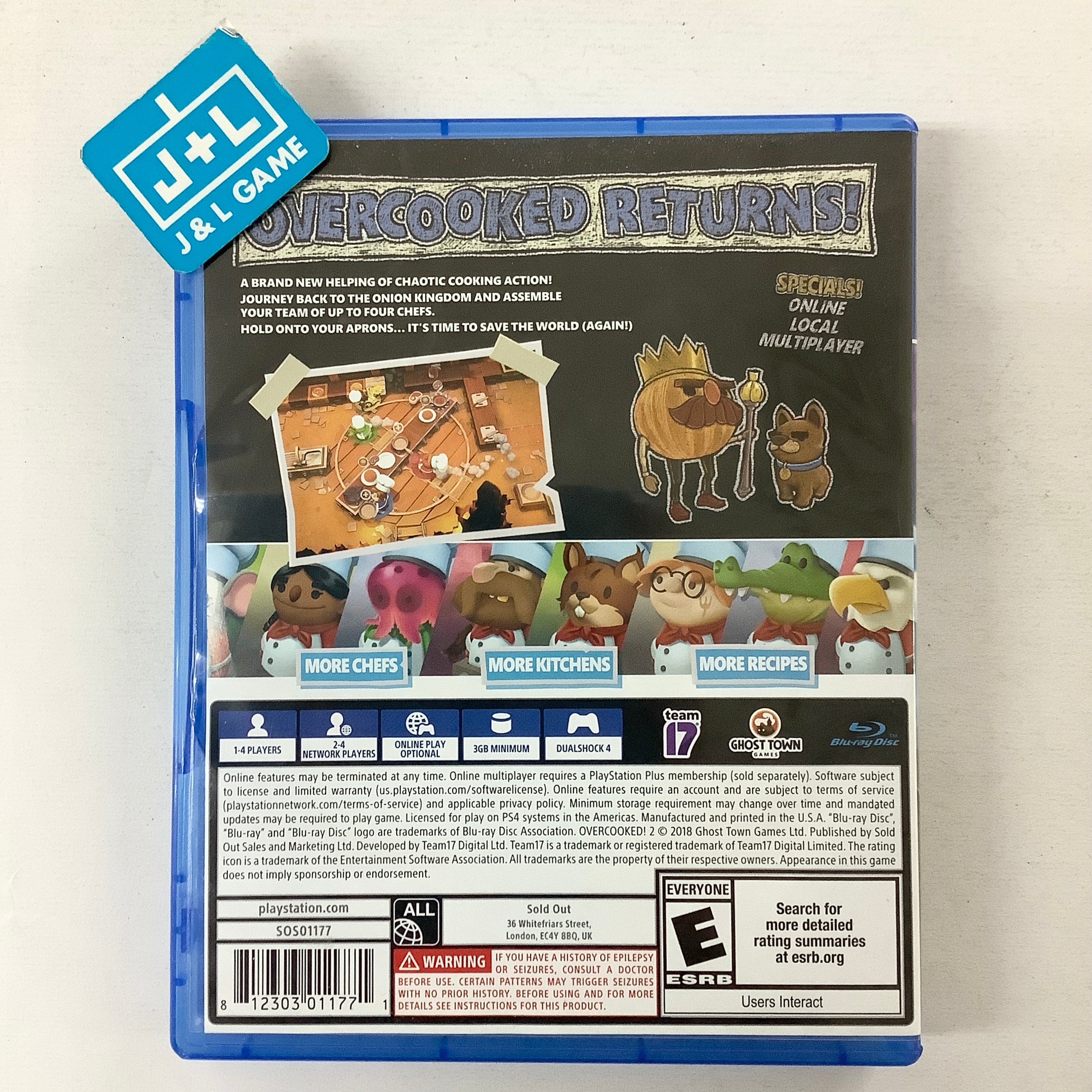 Overcooked! 2 - (PS4) PlayStation 4 [Pre-Owned] Video Games Team17