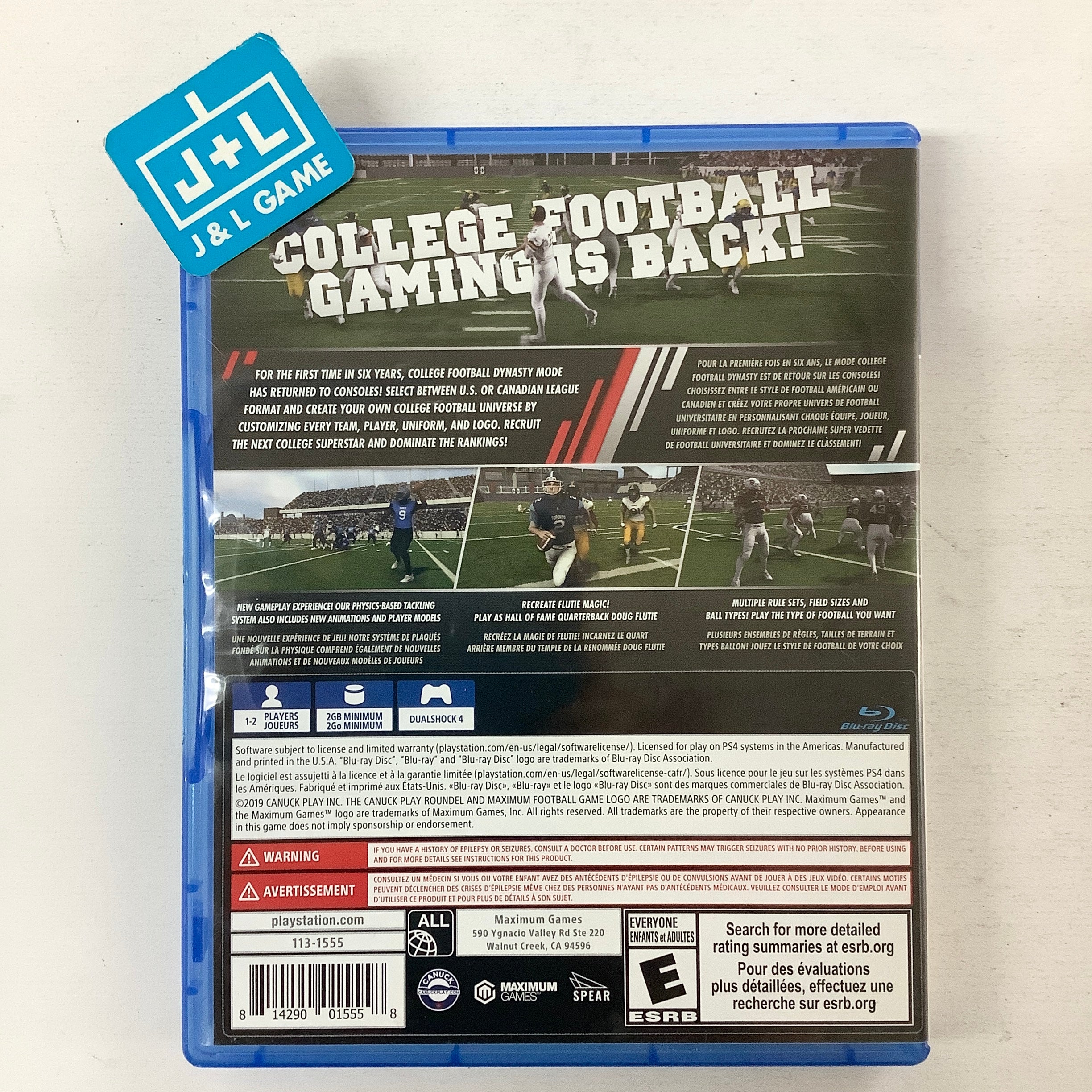 Doug Flutie's Maximum Football 2019 - (PS4) PlayStation 4 [Pre-Owned] Video Games Maximum Games   