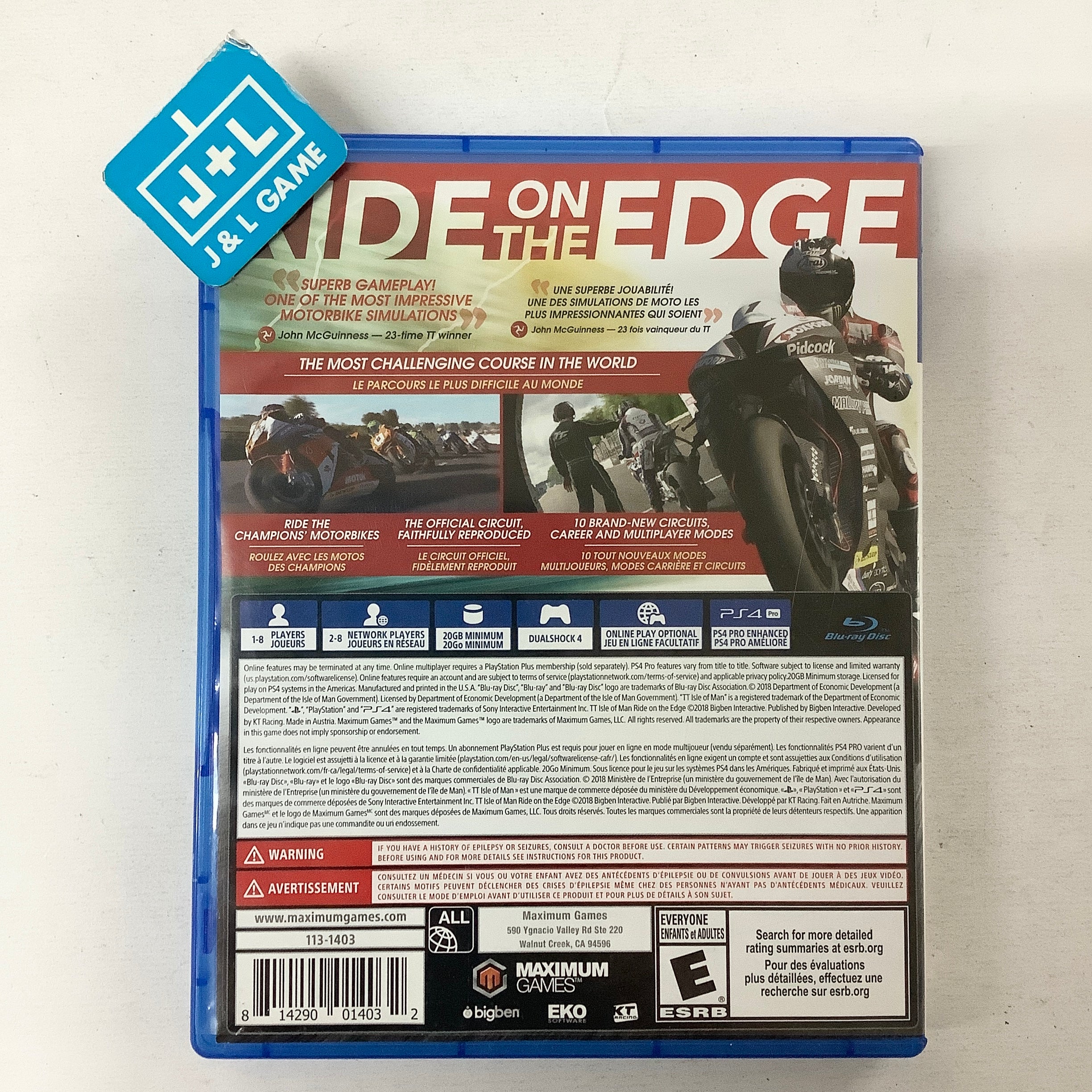 TT Isle of Man: Ride On The Edge - (PS4) PlayStation 4 [Pre-Owned] Video Games Maximum Games