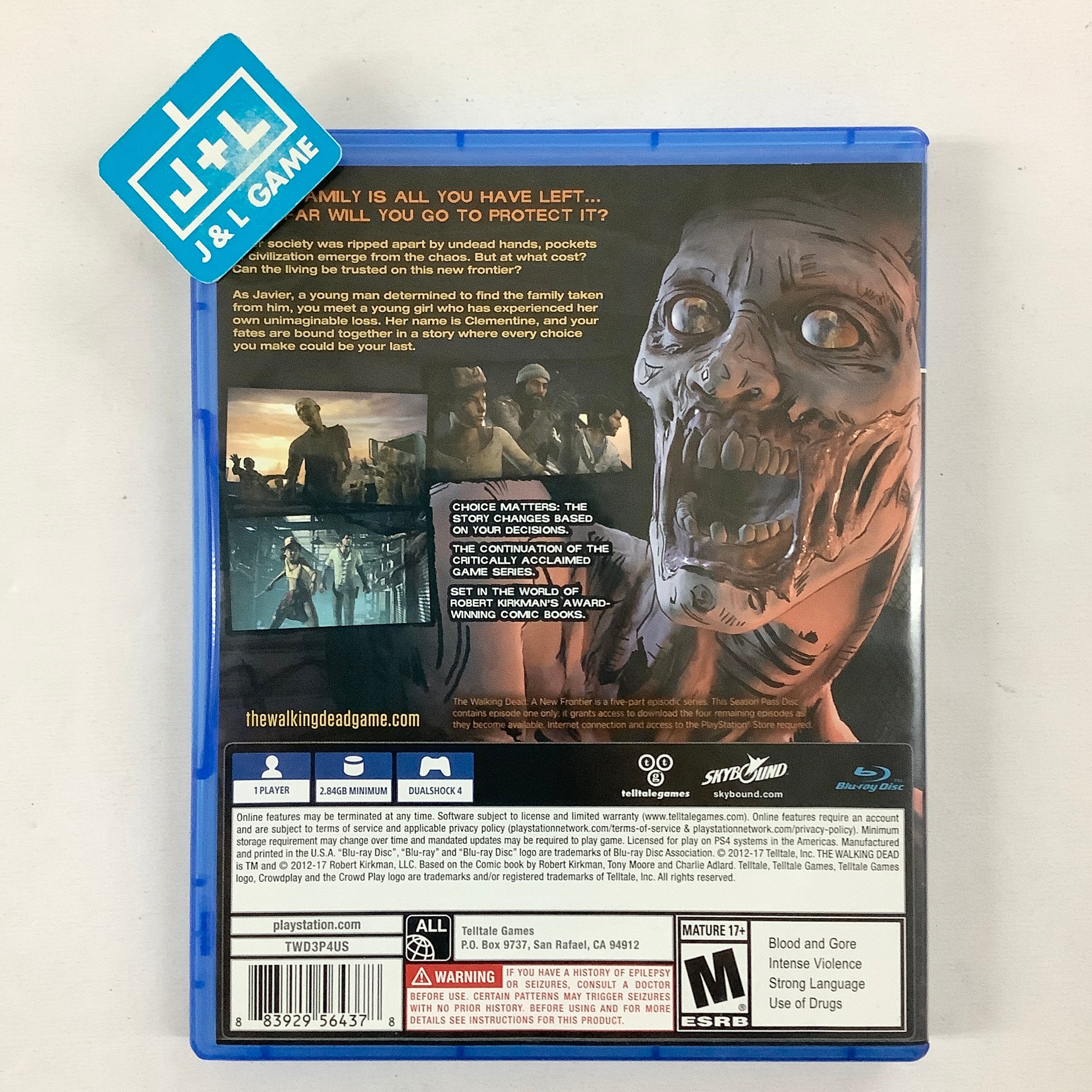 The Walking Dead: The Telltale Series - A New Frontier - (PS4) PlayStation 4 [Pre-Owned] Video Games Warner Bros. Interactive Entertainment