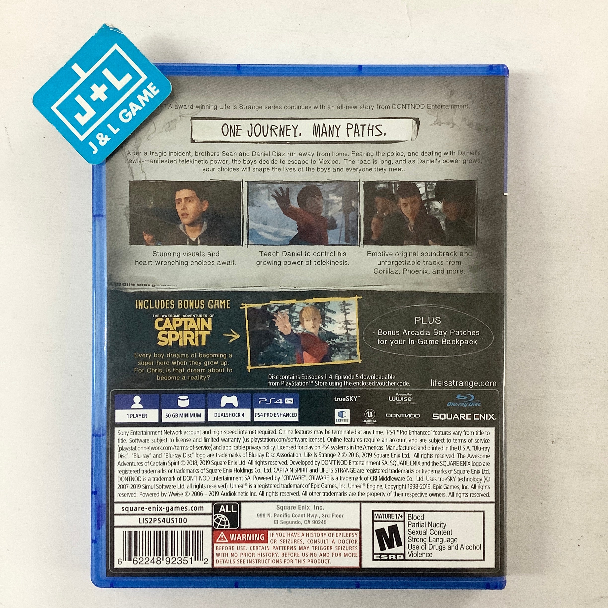 Life is Strange 2 - (PS4) PlayStation 4 [Pre-Owned] Video Games Square Enix