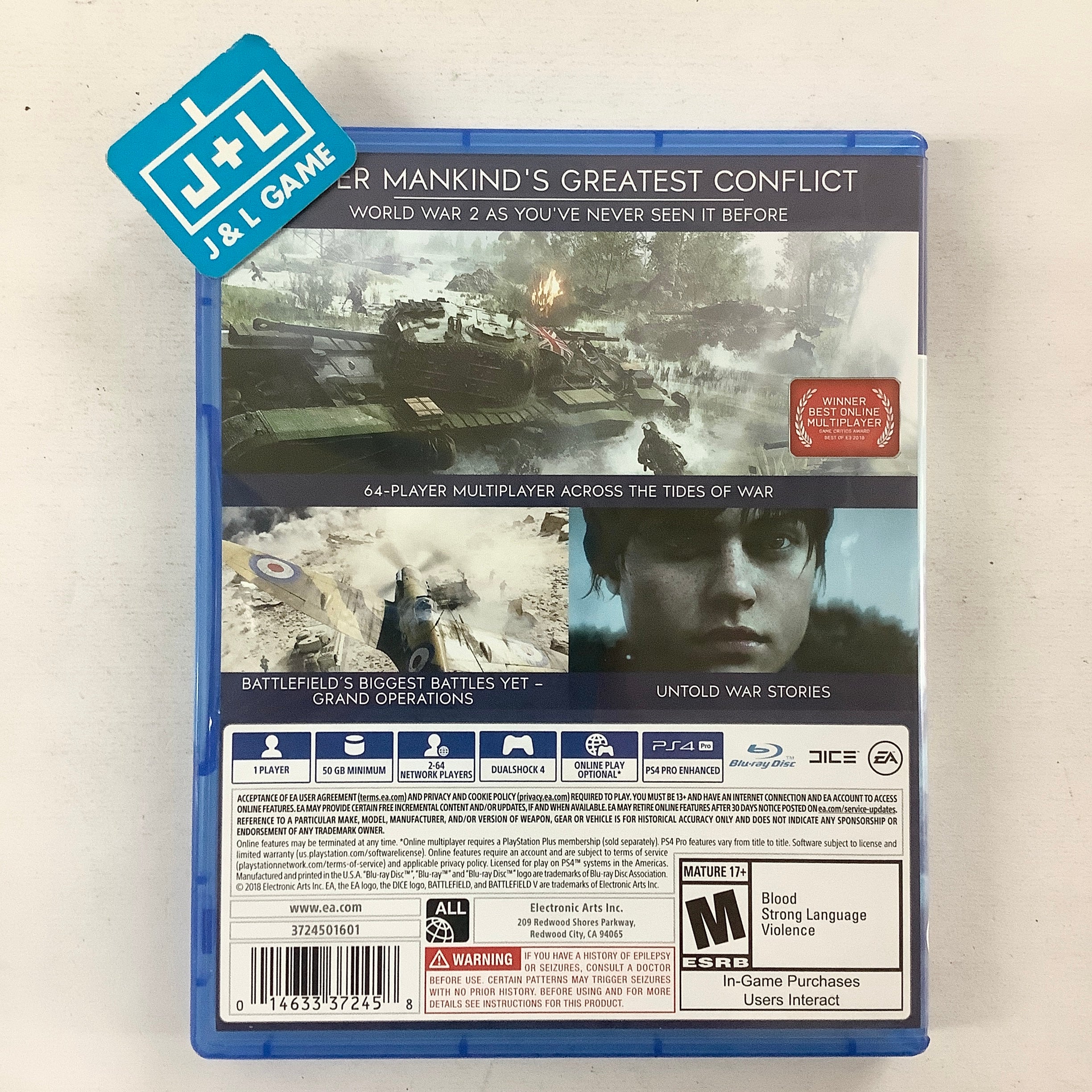 Battlefield V - (PS4) PlayStation 4 [Pre-Owned] Video Games Electronic Arts   