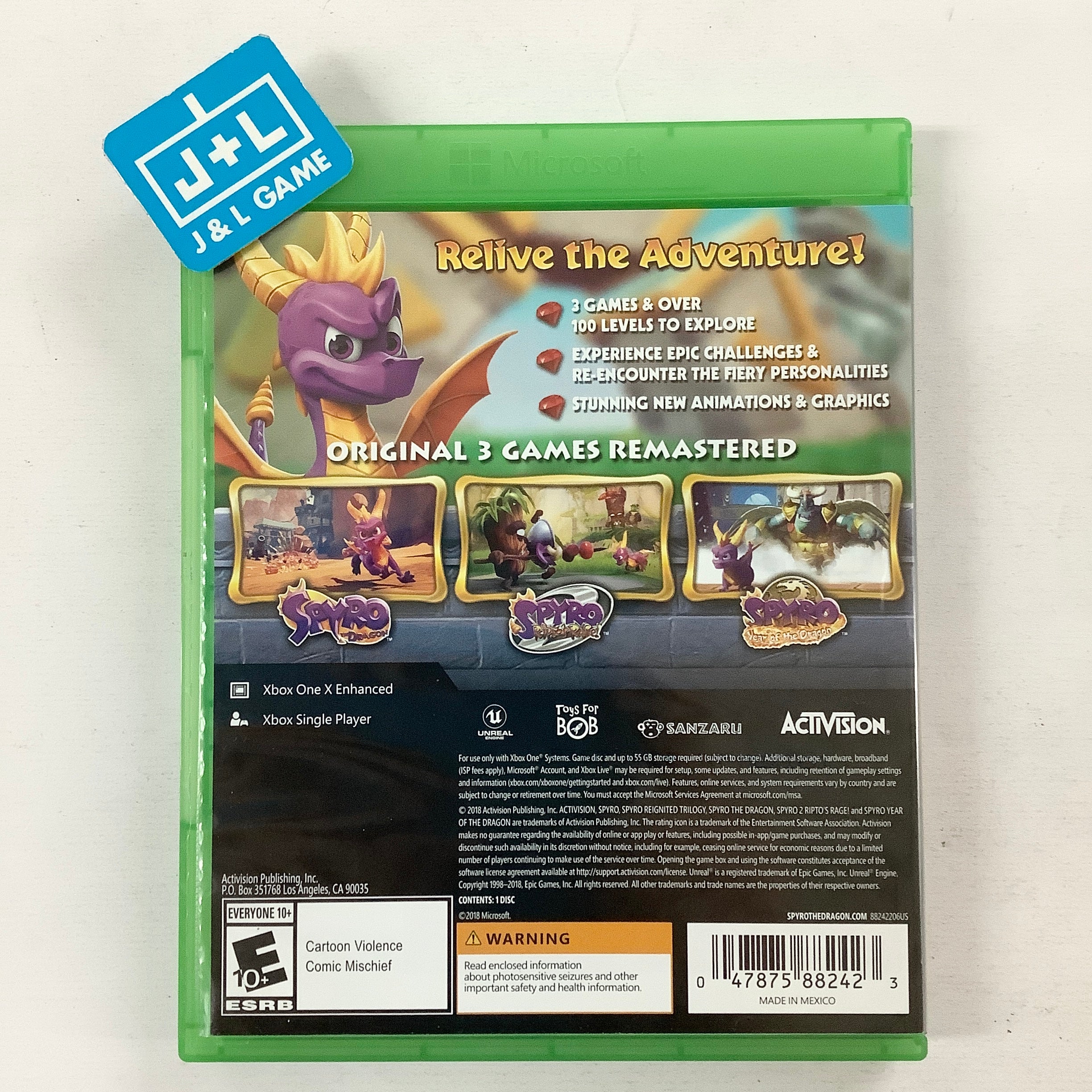 Spyro Reignited Trilogy - (XB1) Xbox One [Pre-Owned] Video Games Activision   