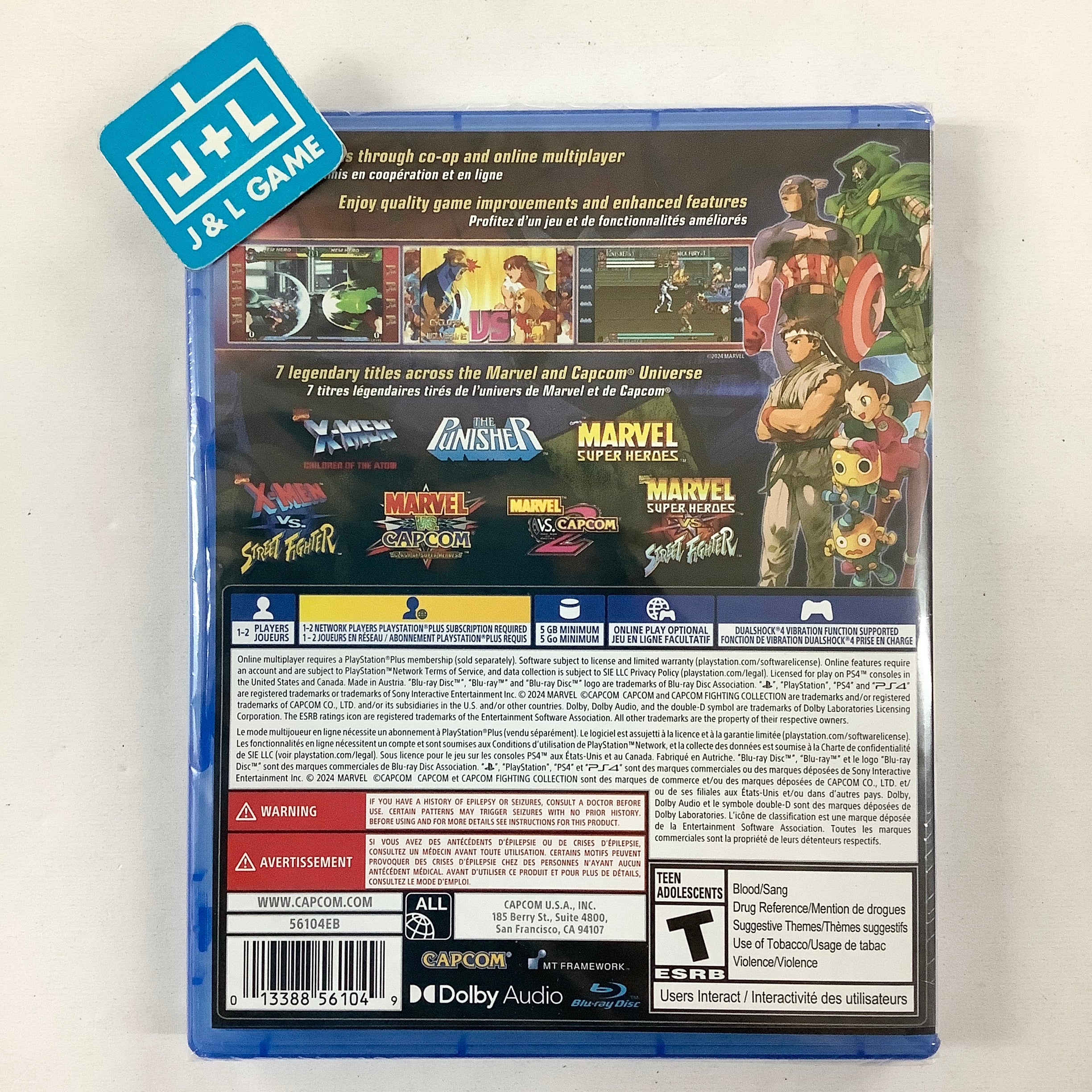 Marvel vs. Capcom Fighting Collection: Arcade Classics - (PS4) PlayStation 4 Video Games Capcom